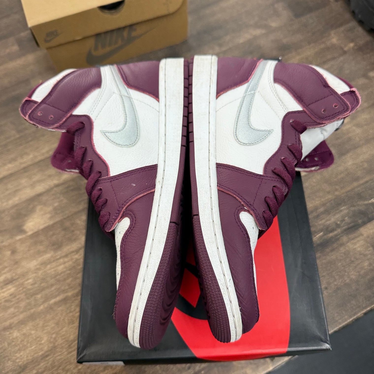 Bordeaux Jordan 1 High OG (Used, No Insoles, No Box)