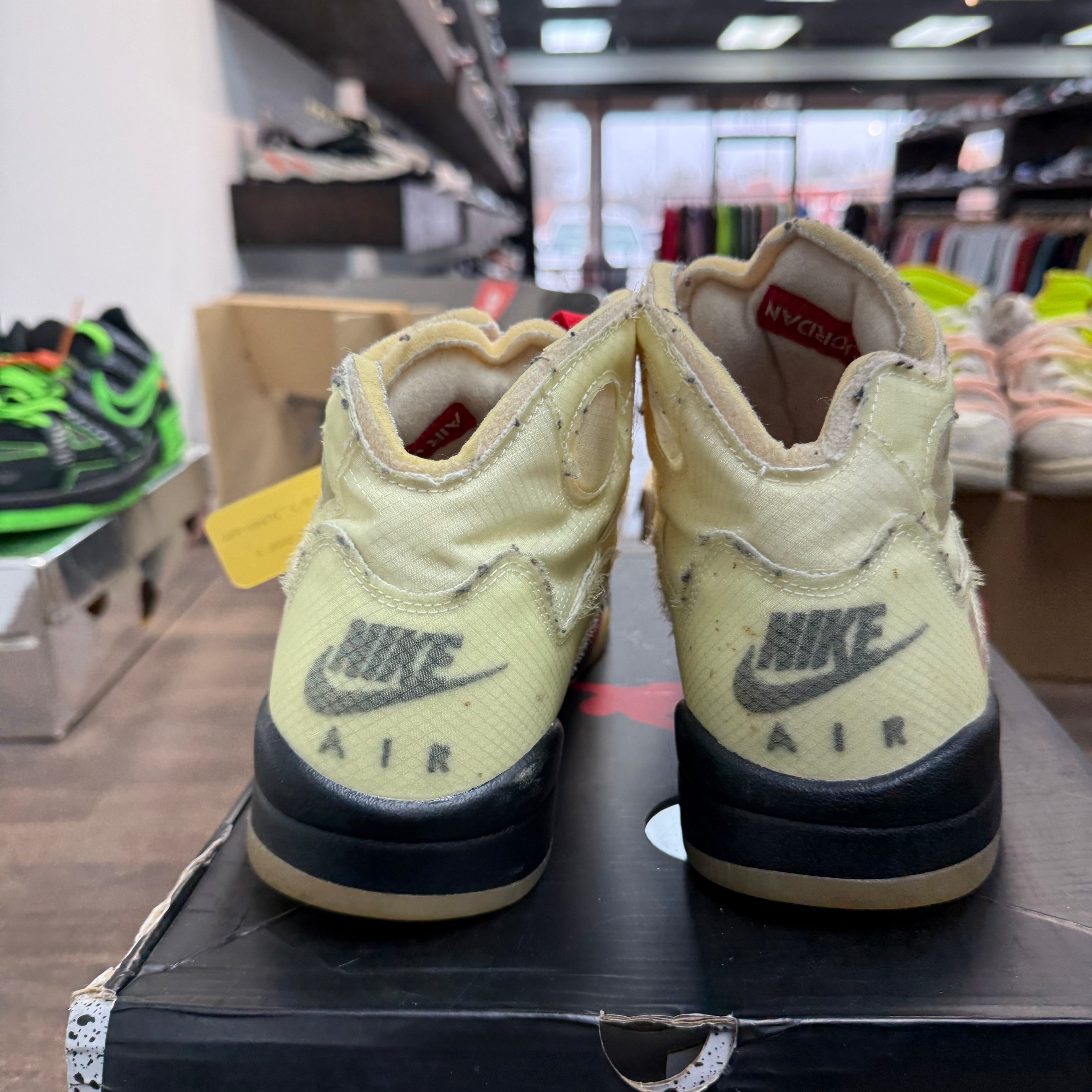 Jordan 5 Retro Off-White Sail (US 11) (USED) Size 11 (Pre-Owned) - Image 4