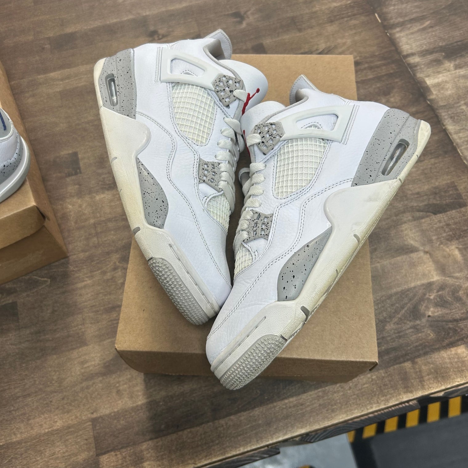 Jordan 4 Retro White Oreo (2021) (US 9.5) (USED, No Box)