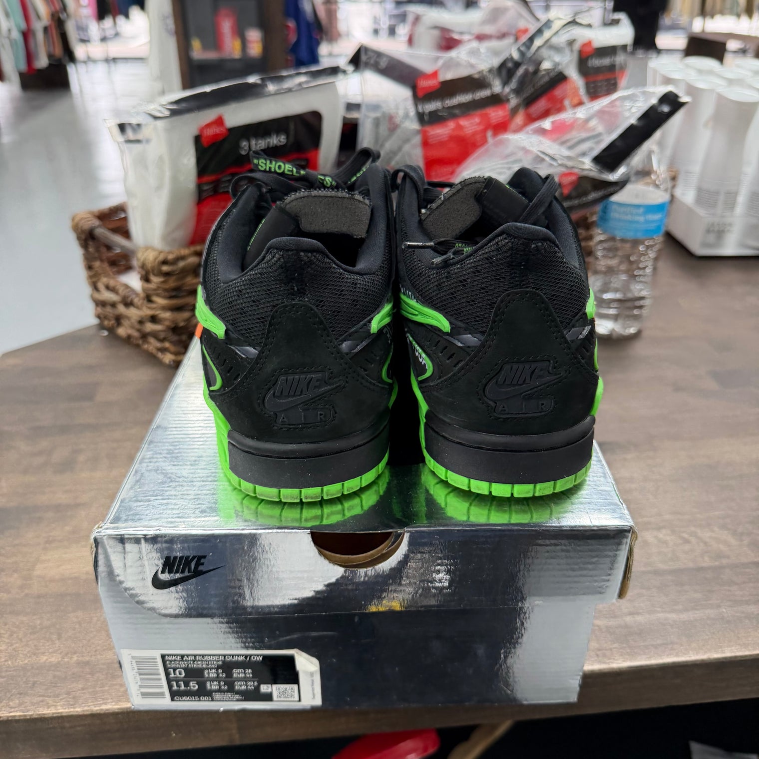 Green Strike Off-White Rubber Dunk Low (USED)