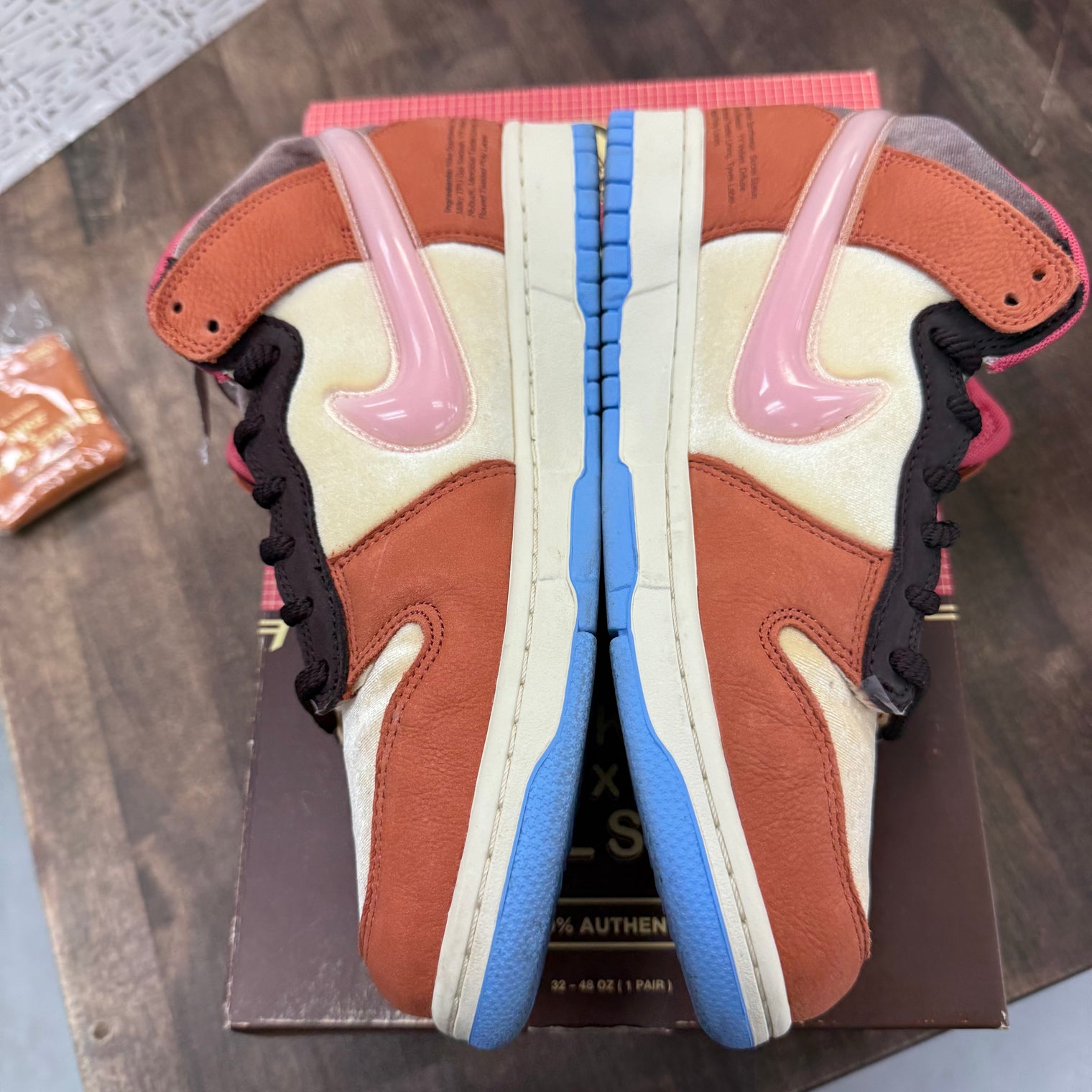 Social Status Free Lunch Chocolate Milk Dunk Mid (USED)