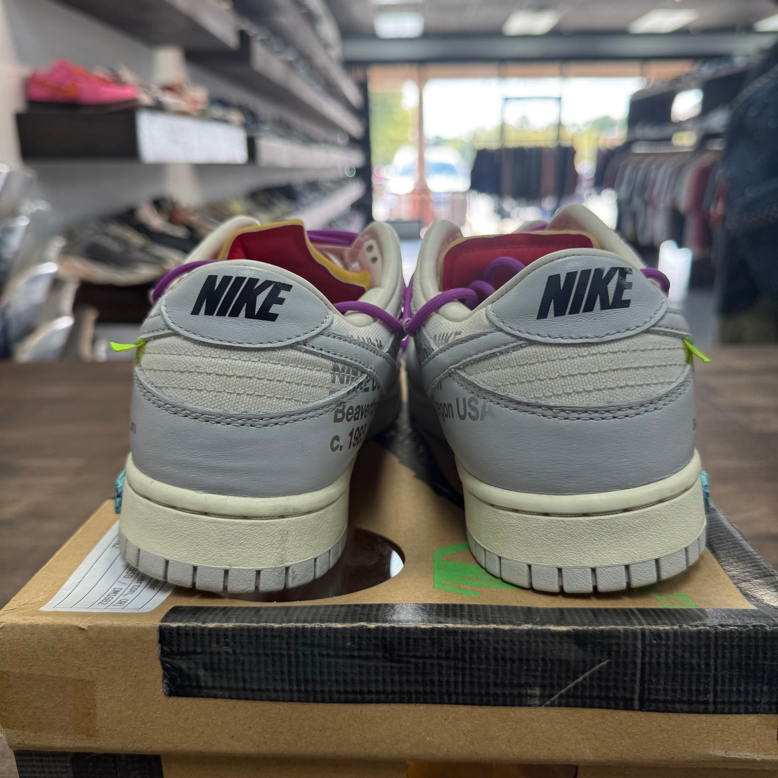 Lot 45 of 50 Off-White Dunk Low (USED)