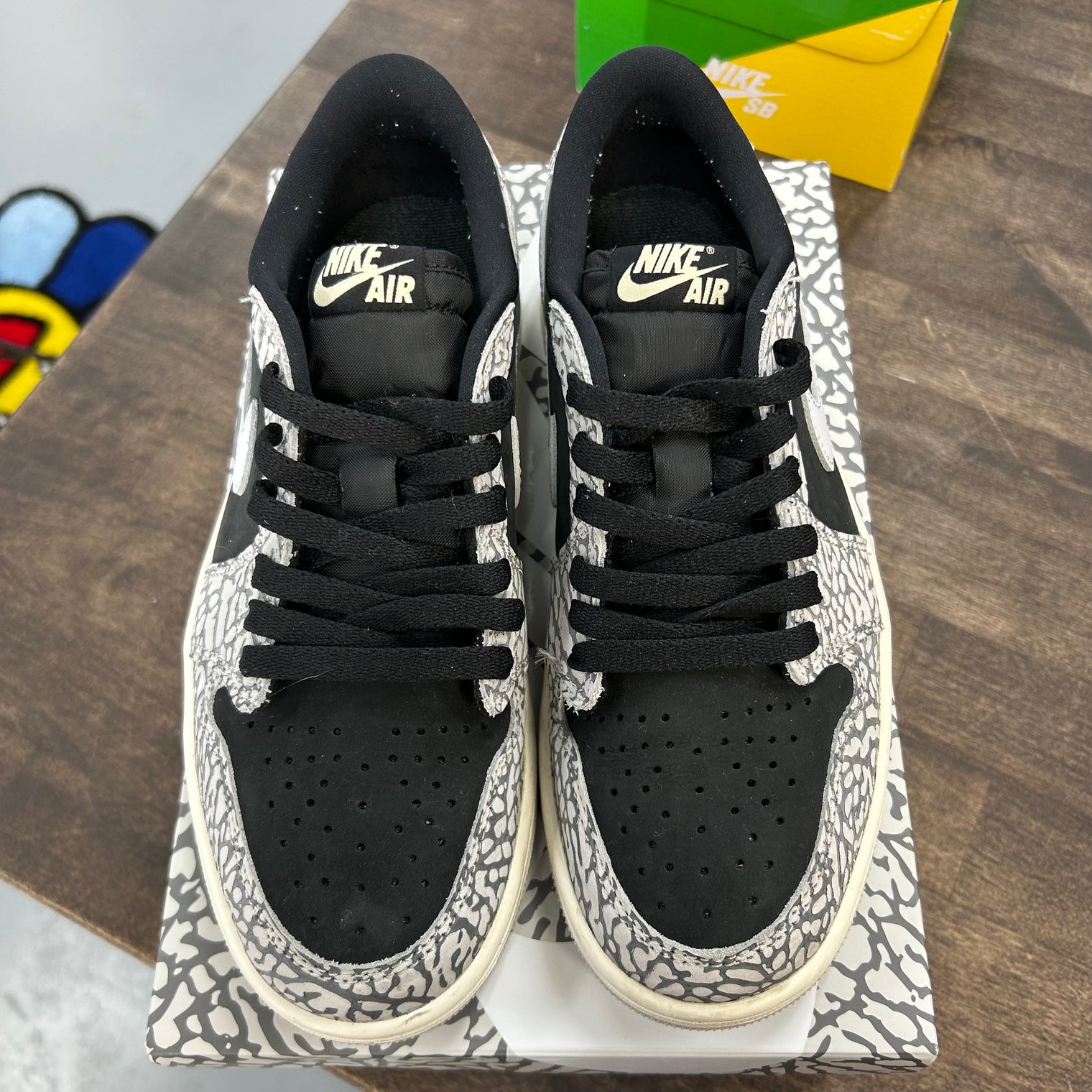 Black Cement Jordan 1 Low OG (USED)