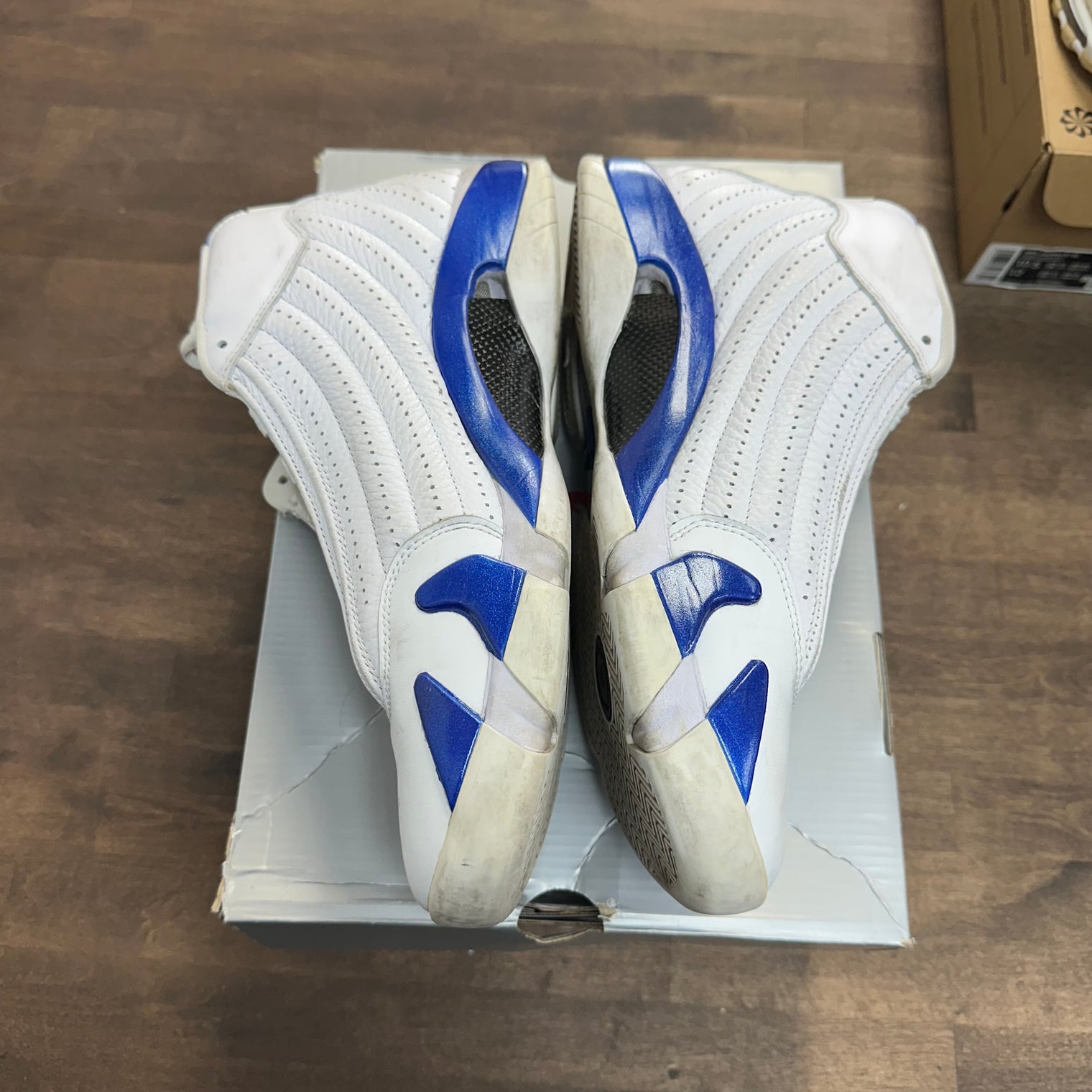 White Hyper Royal Jordan 14 Retro (USED)