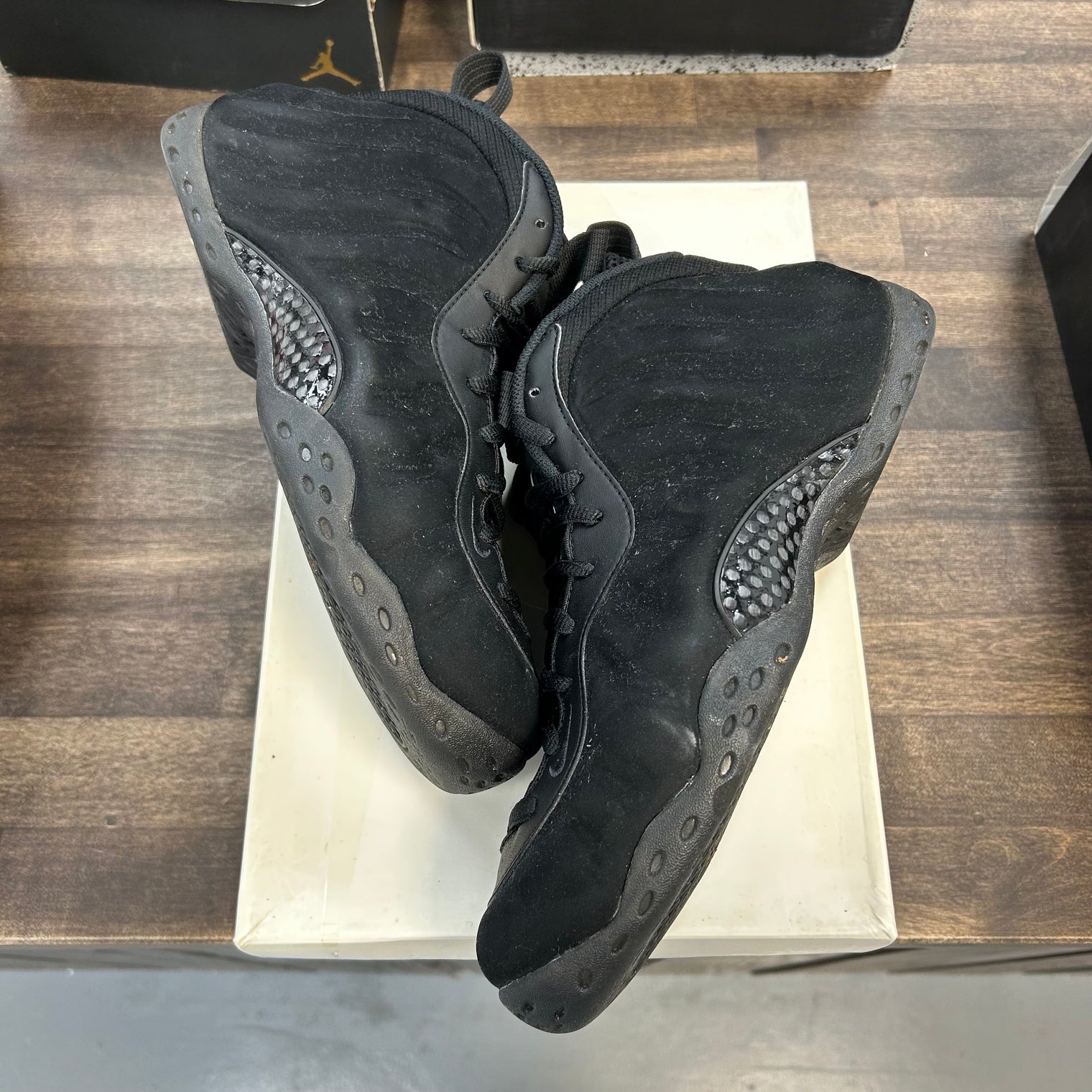 Black Suede Air Foamposite One (USED)