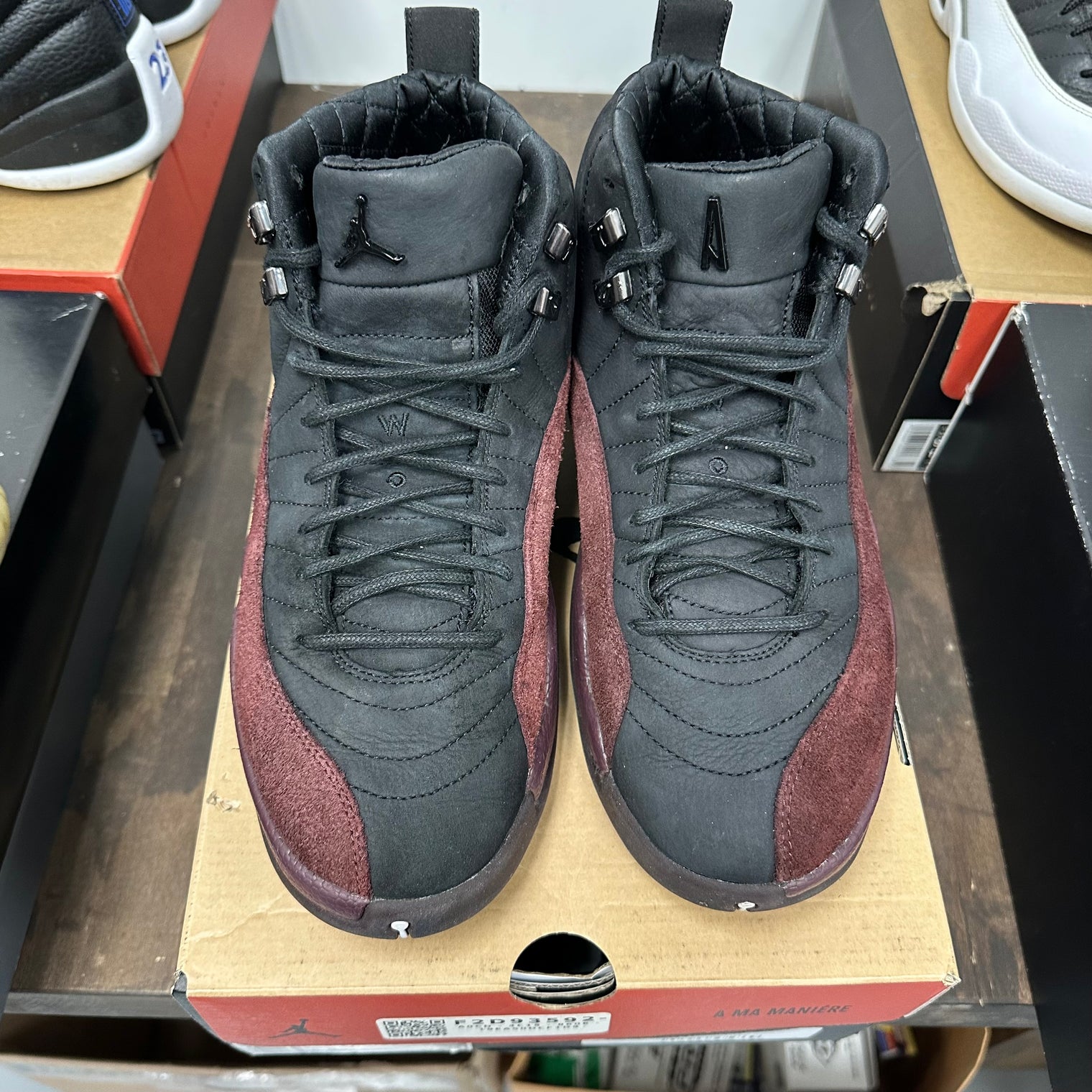 A Ma Maniere Black Jordan 12 (W) (USED)