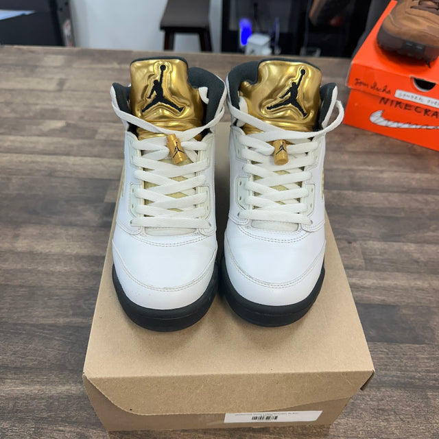 Gold Medal Olympic Jordan 5 (GS) (USED,No Box)