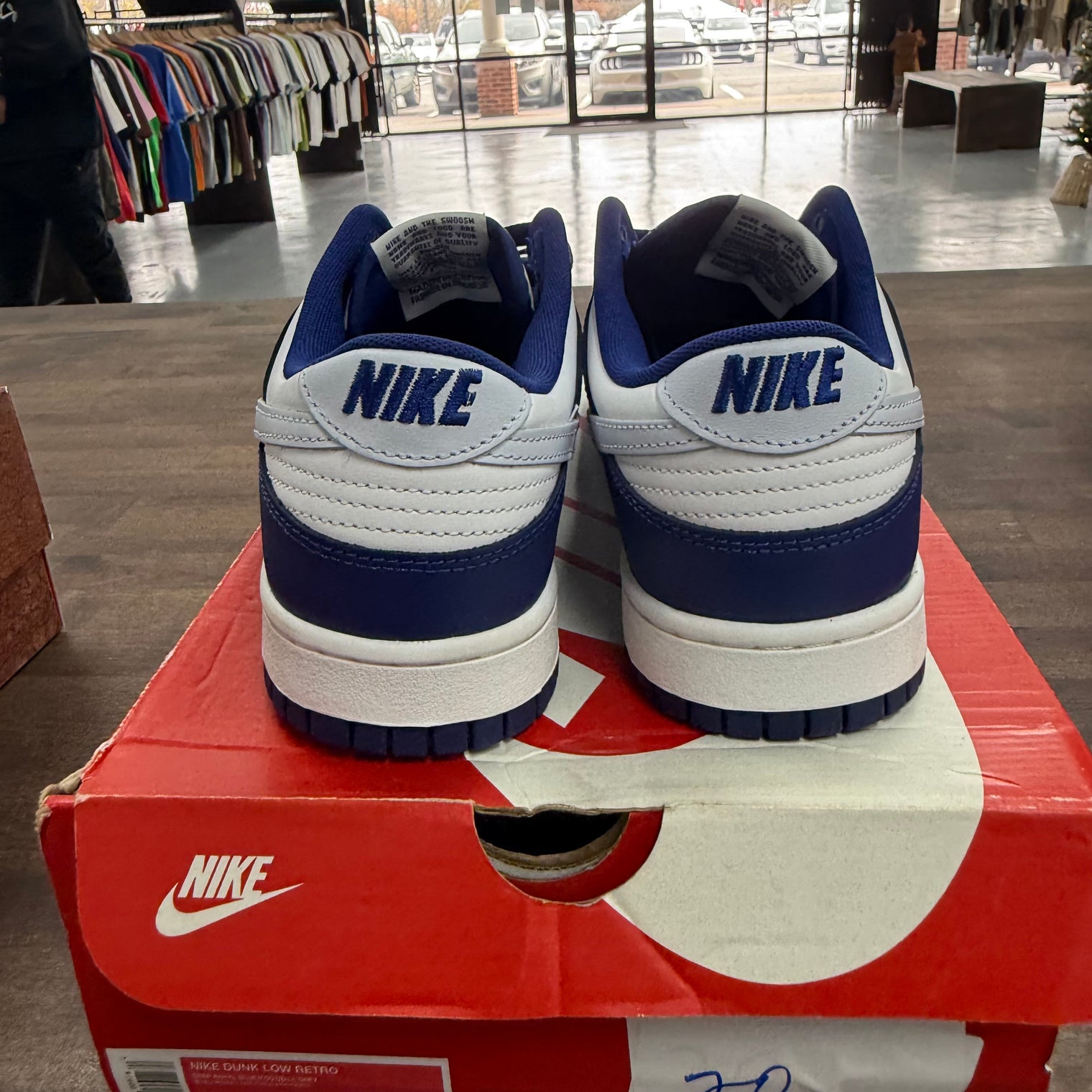 Deep Royal Football Grey Nike Dunk Low (Lightly Worn)