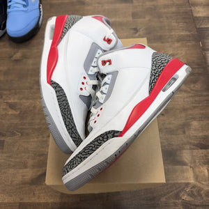 Jordan 3 Retro Fire Red (2022) (US 13) (USED, No Box) Size 13 (Pre-Owned) - Image 1