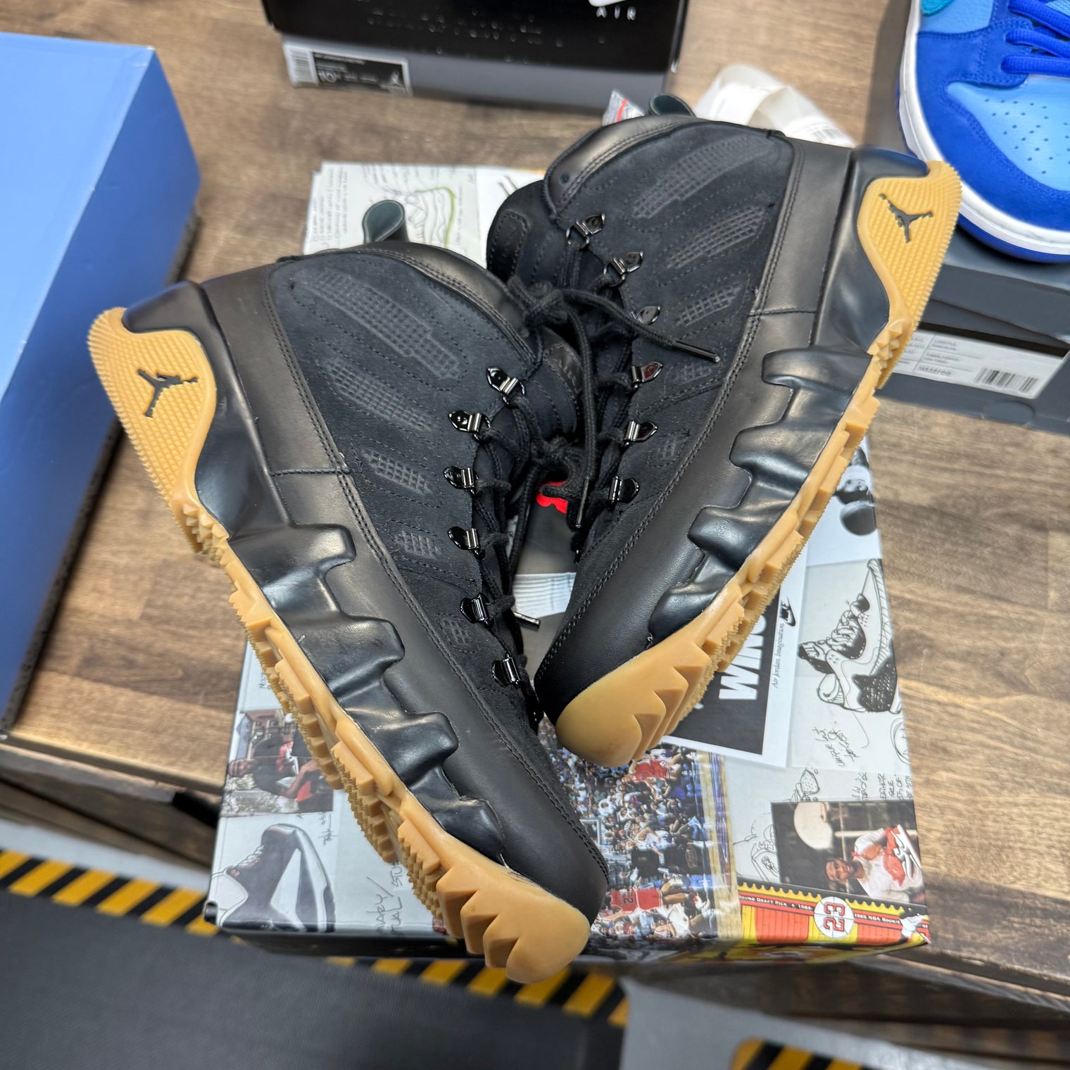 Jordan 9 Retro NRG Black Light Gum (Lightly Worn)