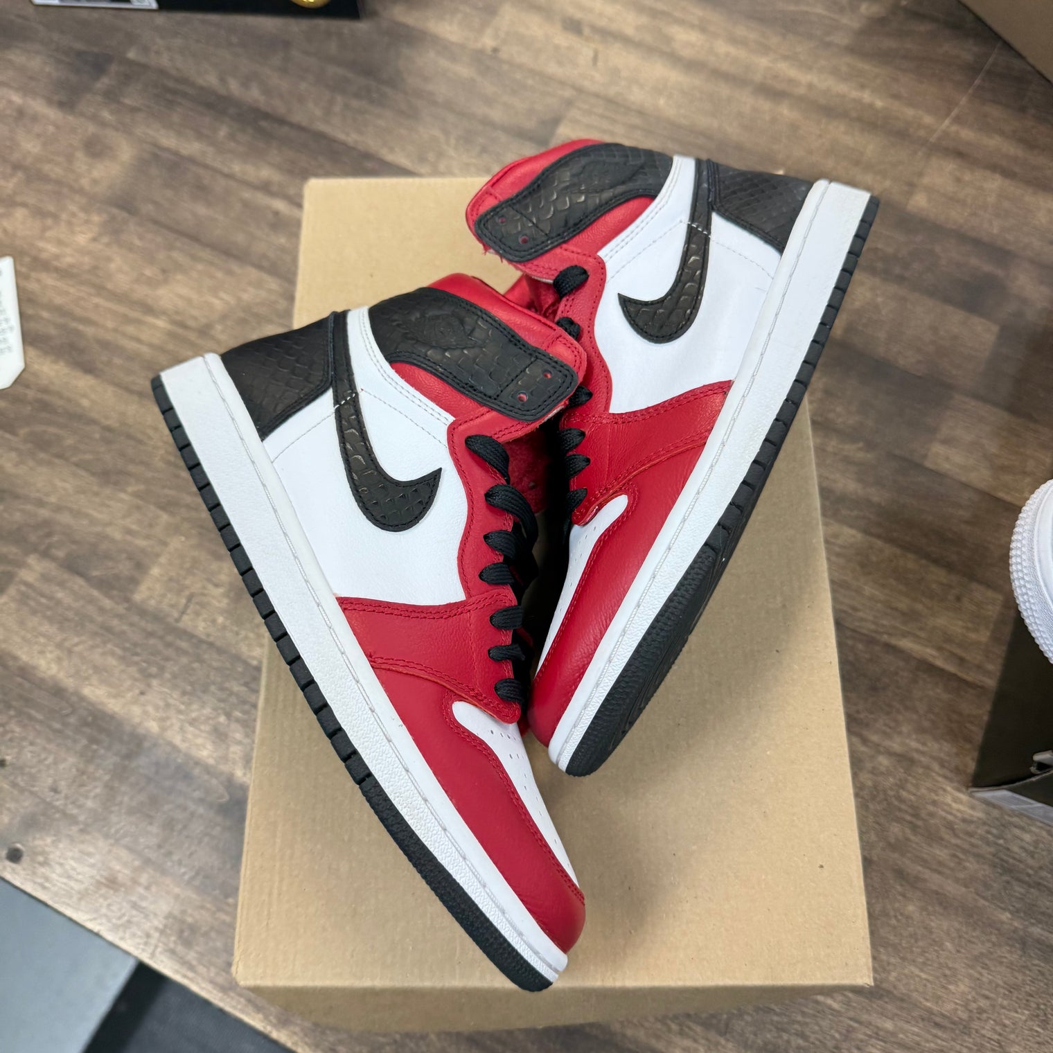 (W) Satin Snakeskin Jordan 1 High (Used, No Box)