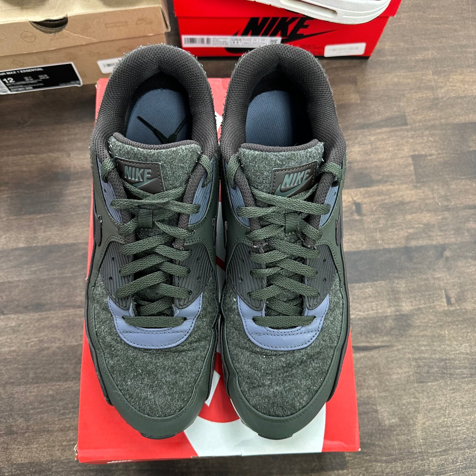 Wool Sequoia Nike Air Max 90 (USED, Replacement Box)