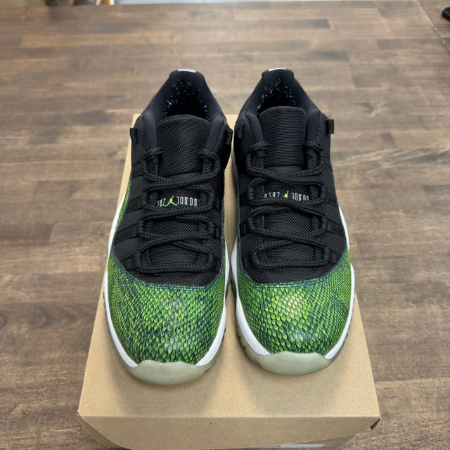 Jordan 11 Retro Low Green Snakeskin (US 8) (USED, No Box)