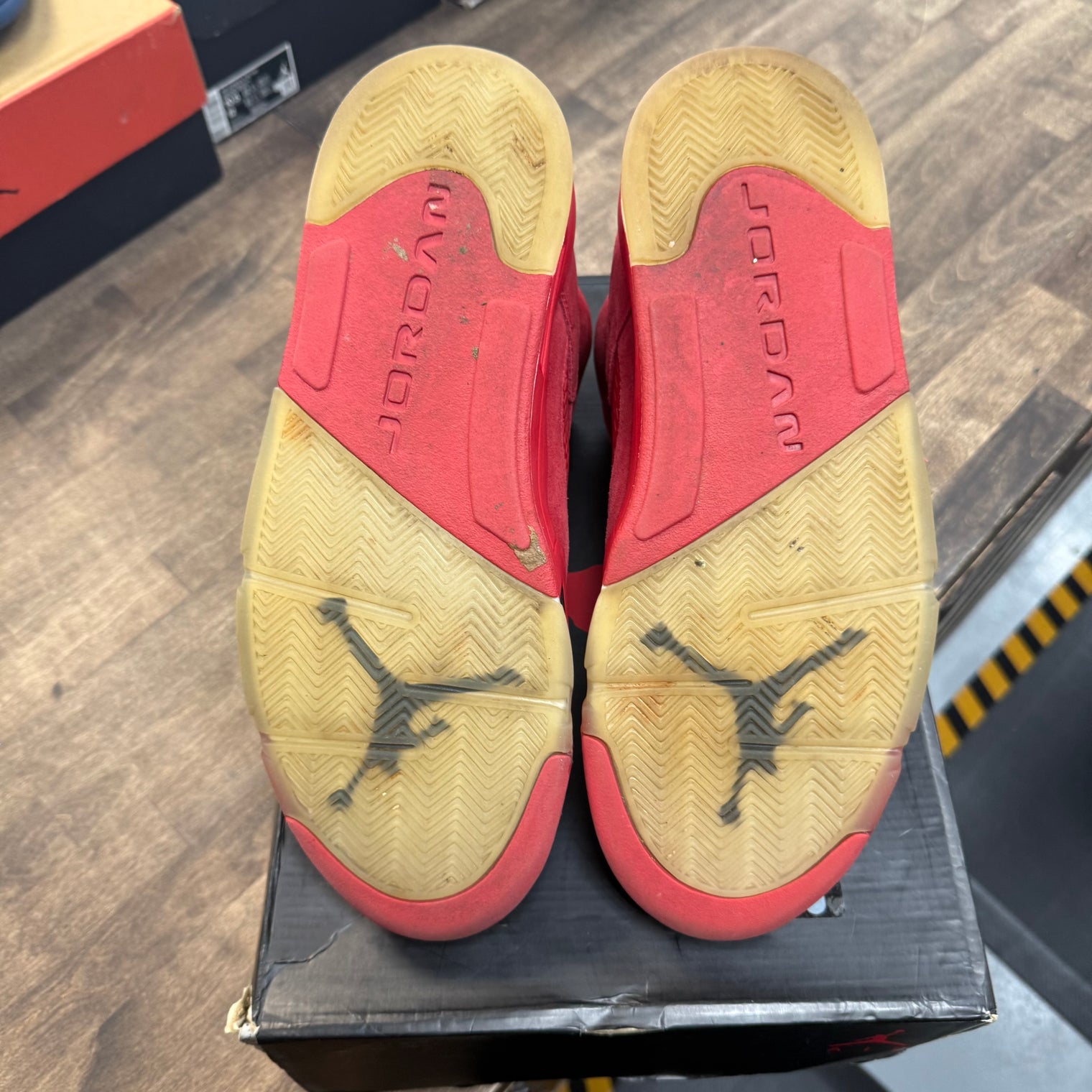 Red Suede Jordan 5 Retro (USED)