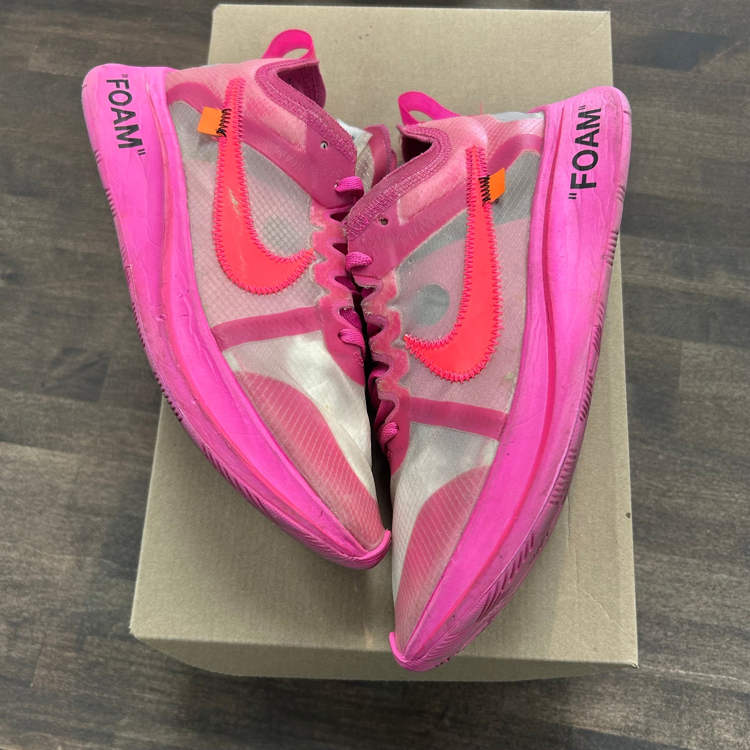 Pink Off-White Zoom Fly (Used, No Box)