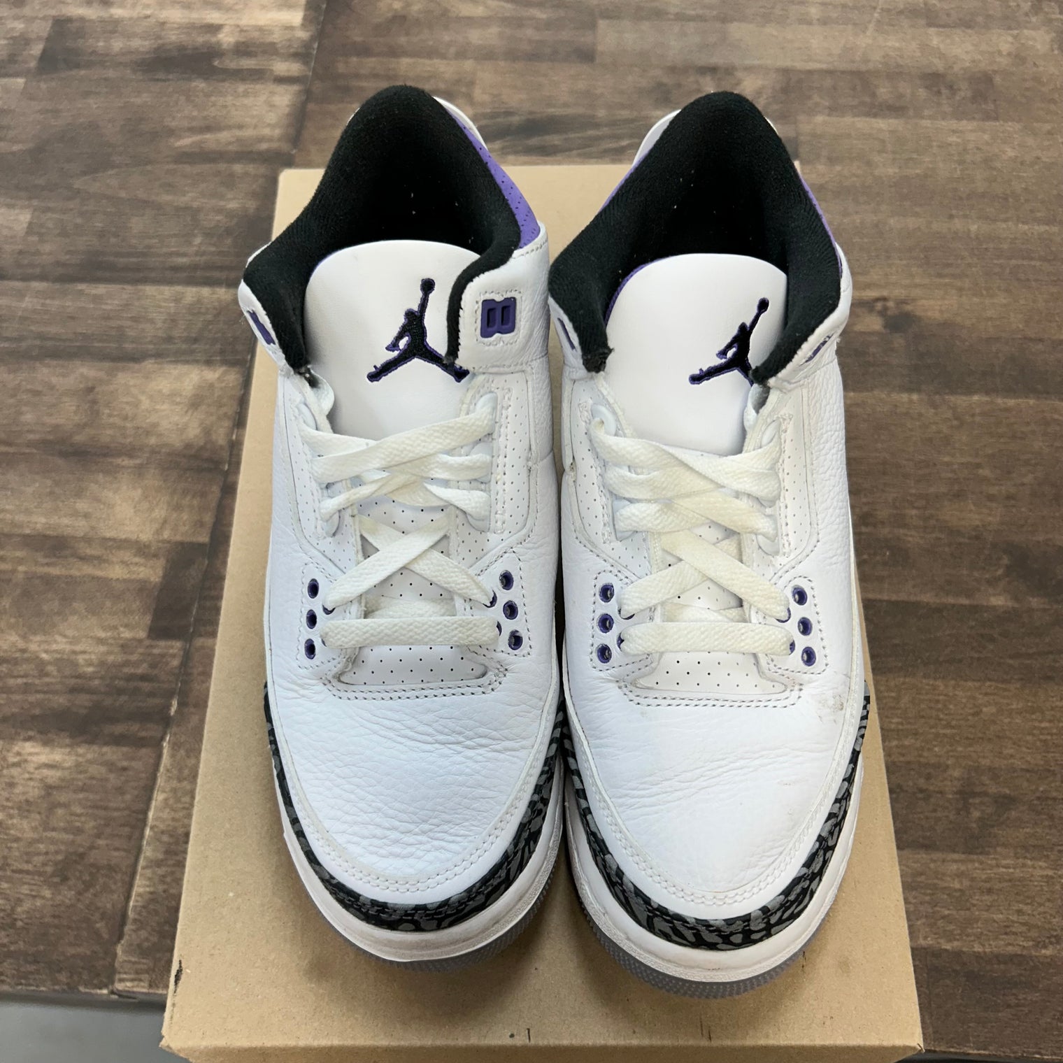 Dark Iris Jordan 3 (GS) (USED, No Box)