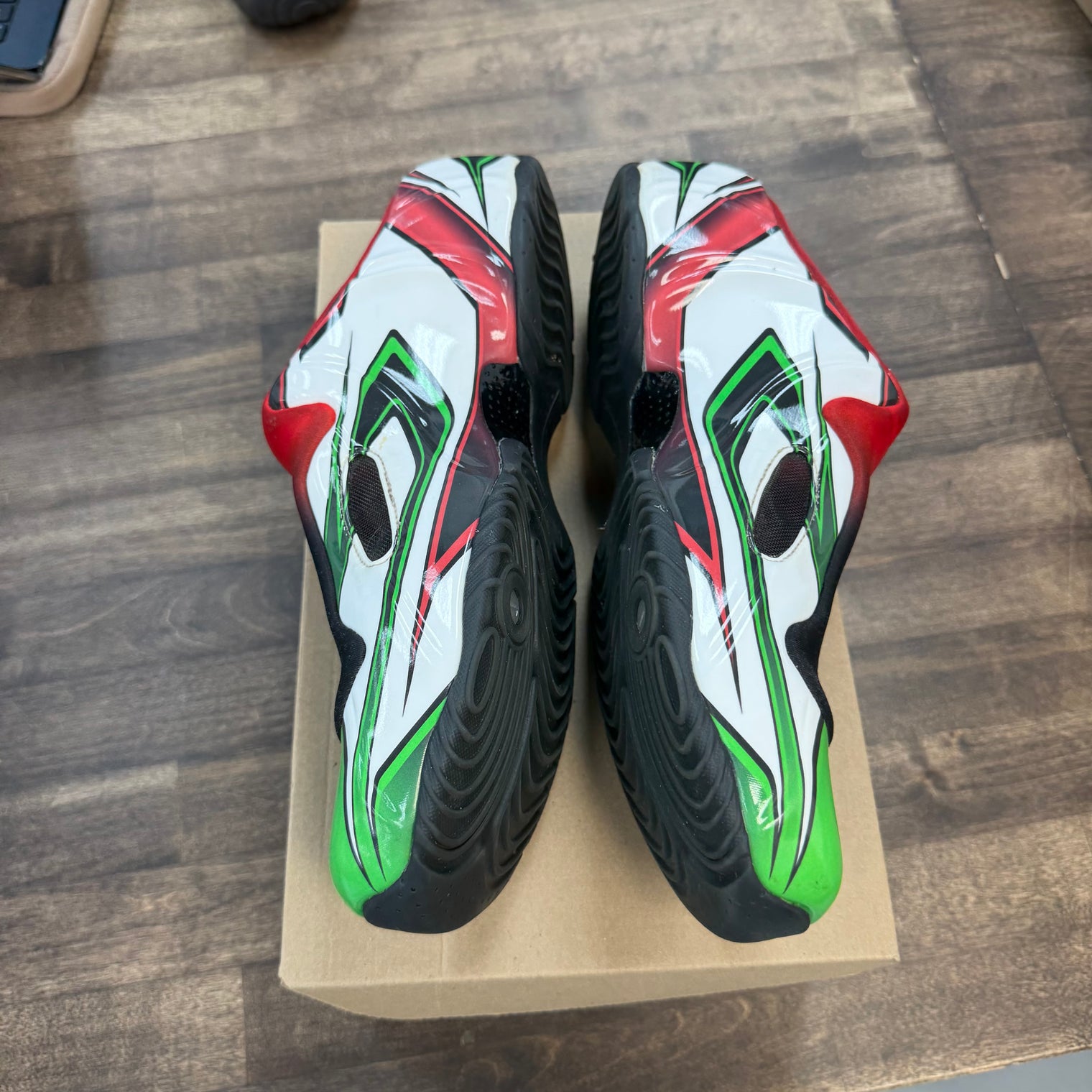 Supreme White Gym Red Green Nike Clogposite (USED, No Box)
