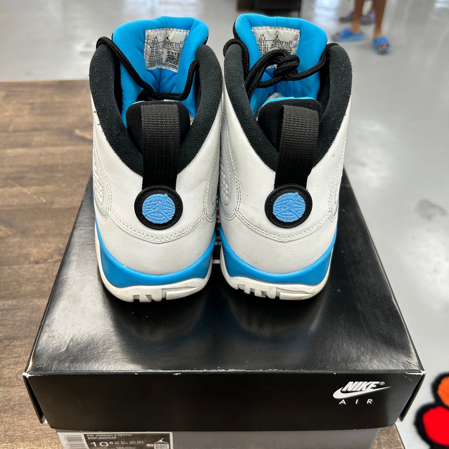 Powder Blue Jordan 9 (USED)