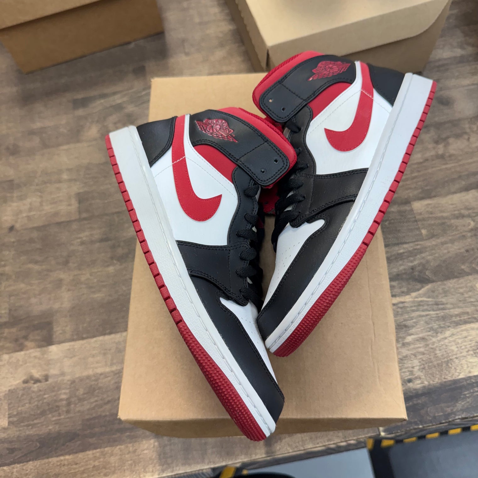 Gym Red Black White Jordan 1 Mid (USED, No Box)