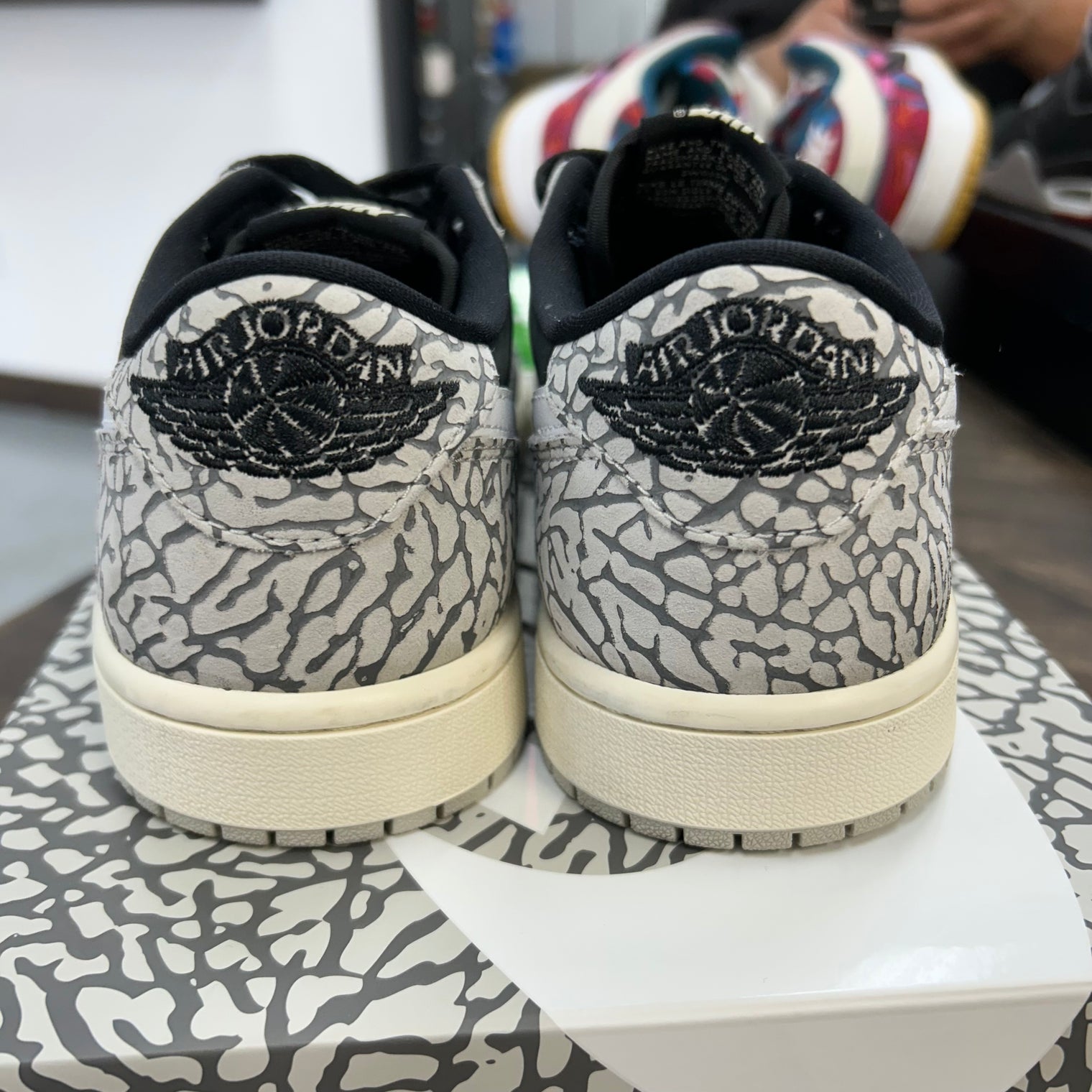 Black Cement Jordan 1 Low OG (USED)