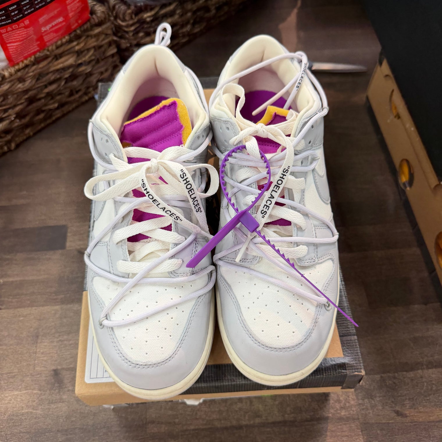 Nike Dunk Low Off-White Lot 3 (US 10.5) (Lightly Worn)