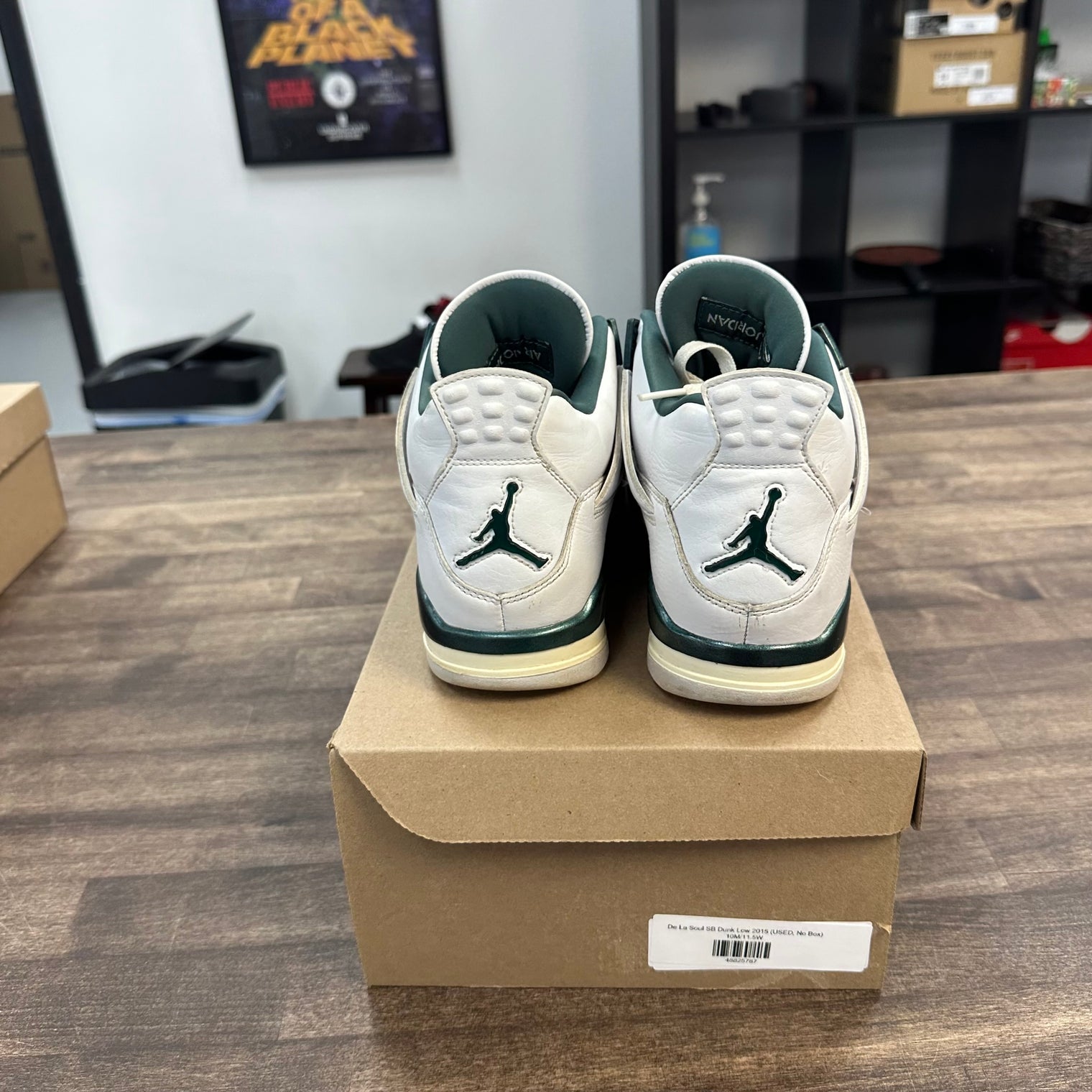 Air Jordan 4 Retro Oxidized Green (USED, No Insoles, No Box)