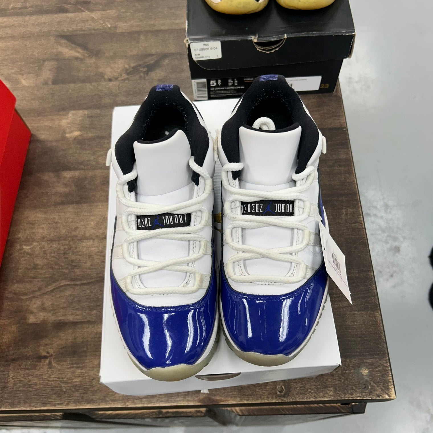 White Concord Jordan 11 Retro Low (Women's) (USED)