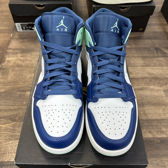 Mystic Navy Mint Foam Jordan 1 Mid (USED)