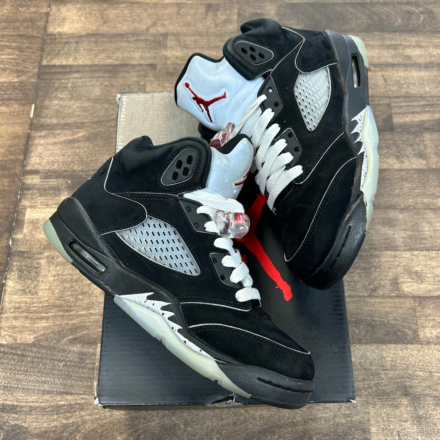 Black Metallic Reimagined Jordan 5 (GS) (USED)
