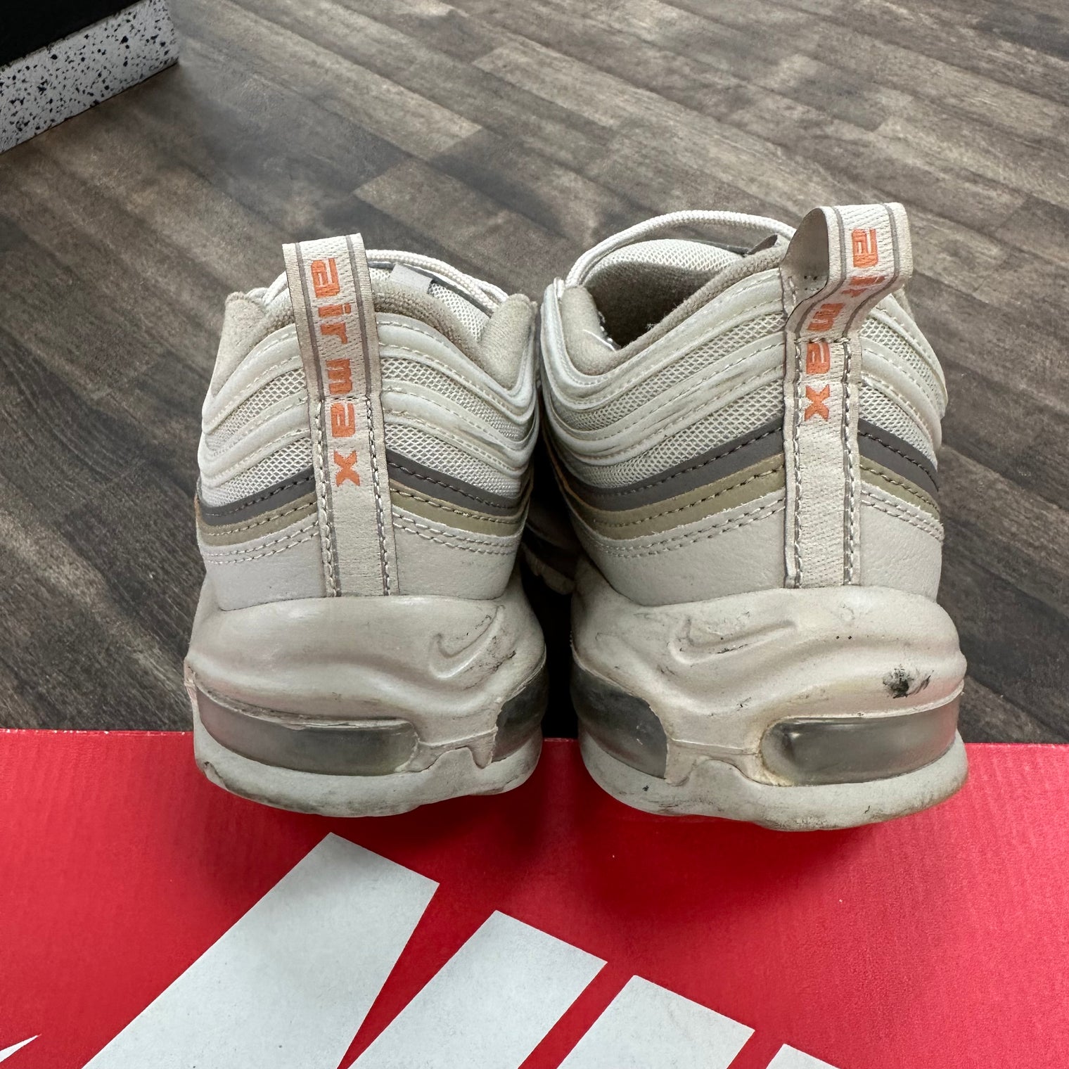Cream Khaki Olive Air Max 97 (USED, Replacement Box)