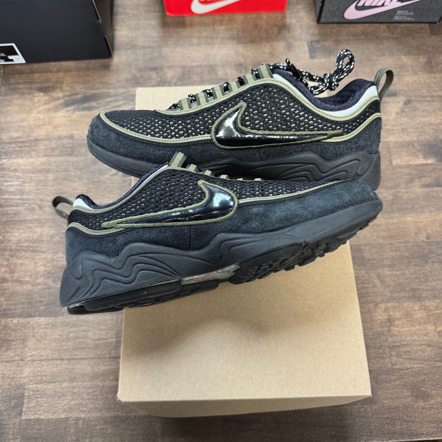 Undefeated Cargo Khaki Air Zoom Spiridon (USED, no box)