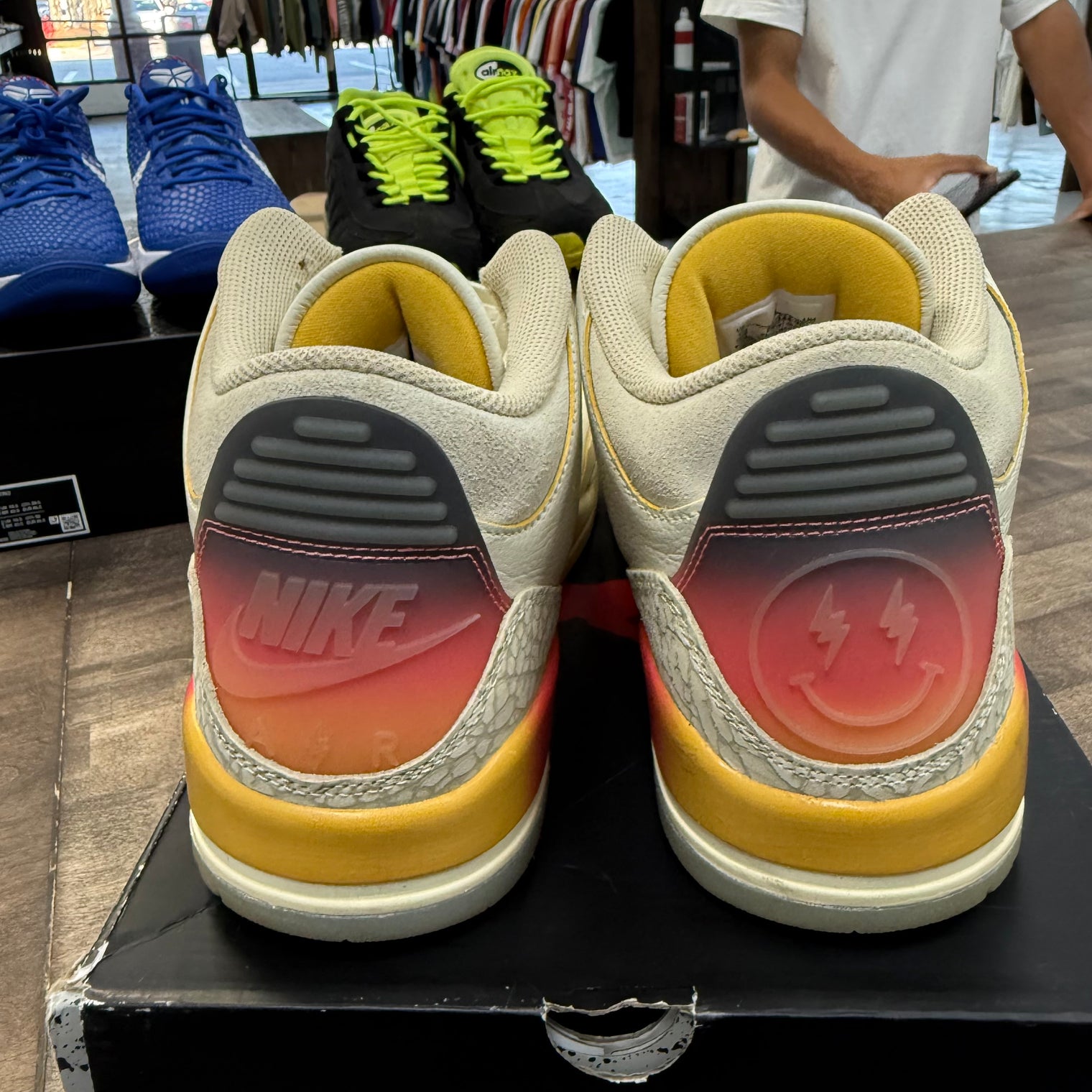 J Balvin Sunset Jordan 3 Retro (USED,No Insoles, No Box)