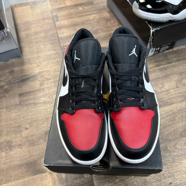 Bred Toe Jordan 1 Low (USED)