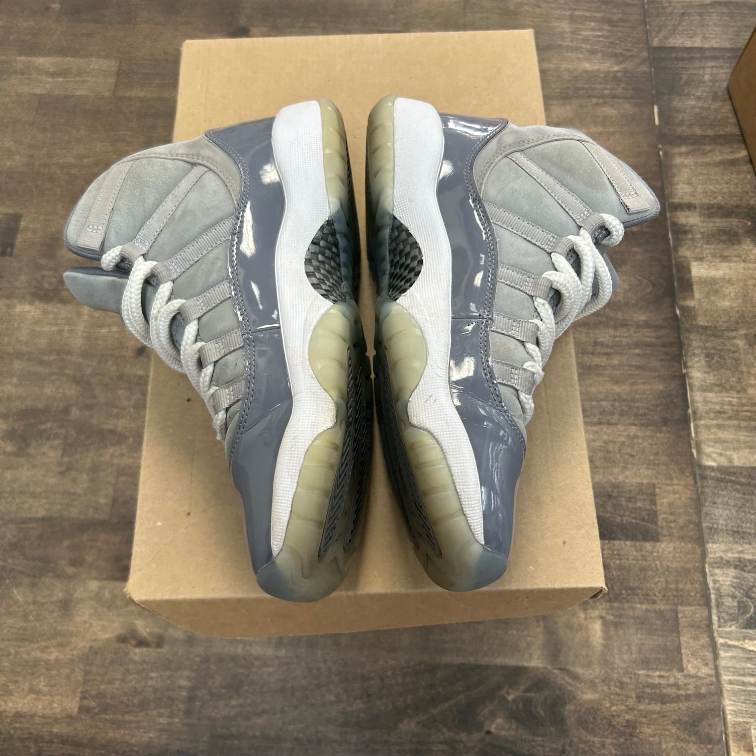 Jordan 11 Retro Cool Grey (GS) (2021) (US 5.5Y) (USED, No Box)