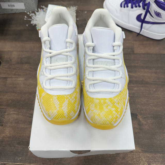 Yellow Snakeskin Jordan 11 Low (W) (USED)