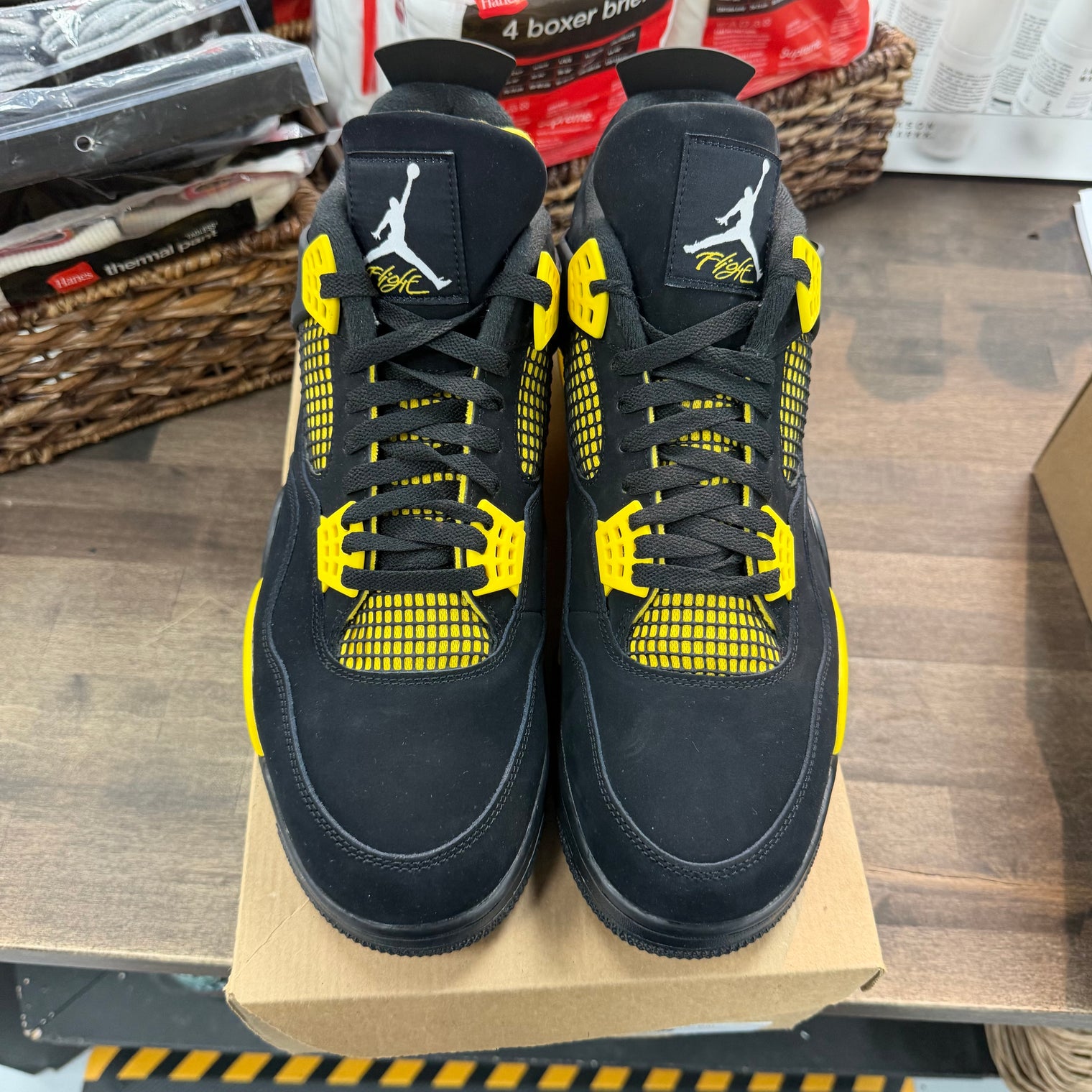 Yellow Thunder Jordan 4 Retro (Used, No Box)