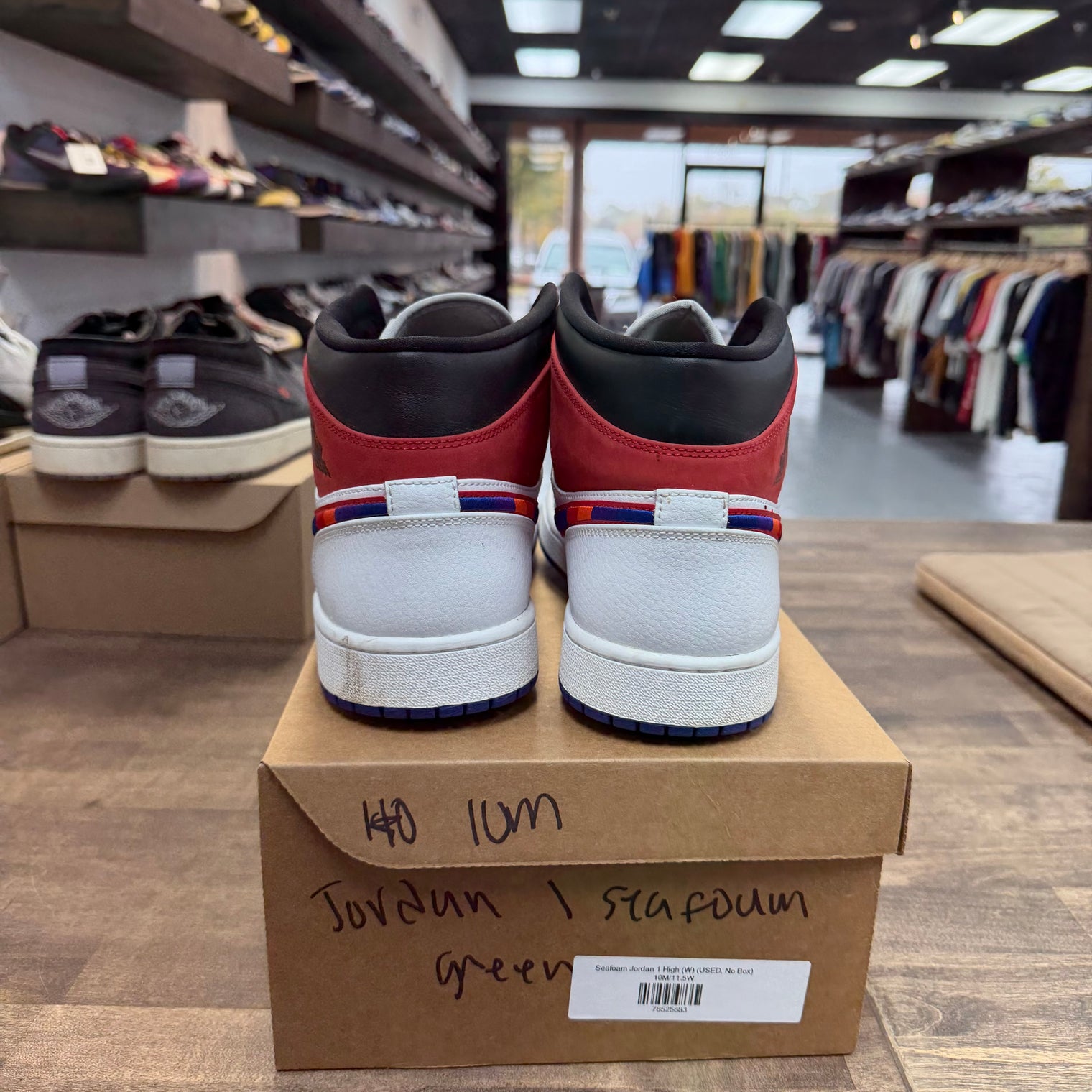 Multi-Color Swoosh Jordan 1 Mid (USED, No Box)