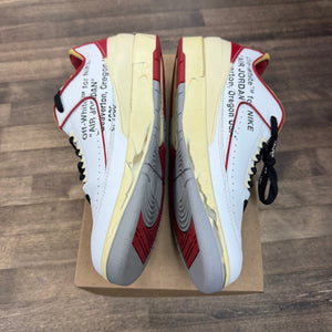 Jordan 2 Retro Low SP Off-White White Red (US 13) (USED, No Box) Size 13 (Pre-Owned) - Image 4