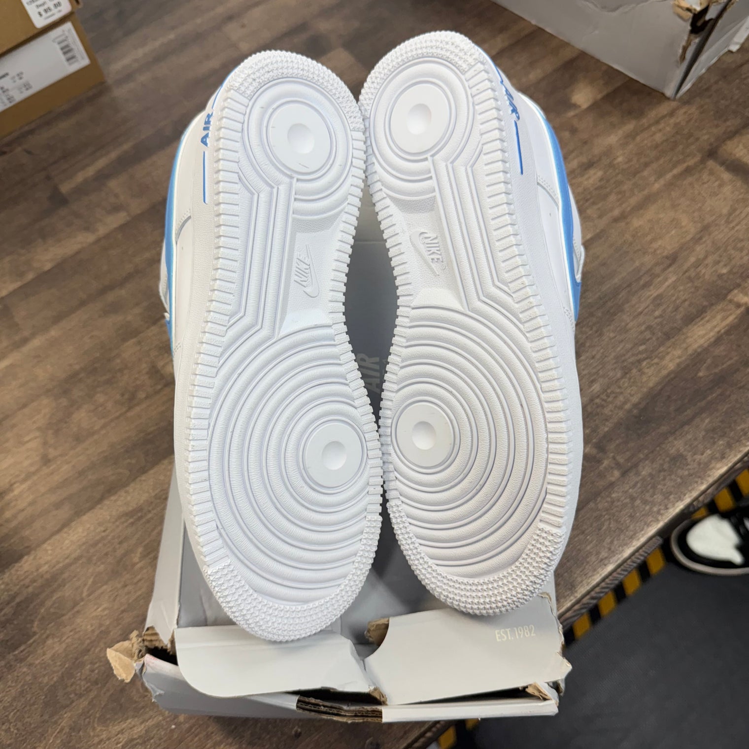 White University Blue Air Force 1 Low (Lightly Worn)