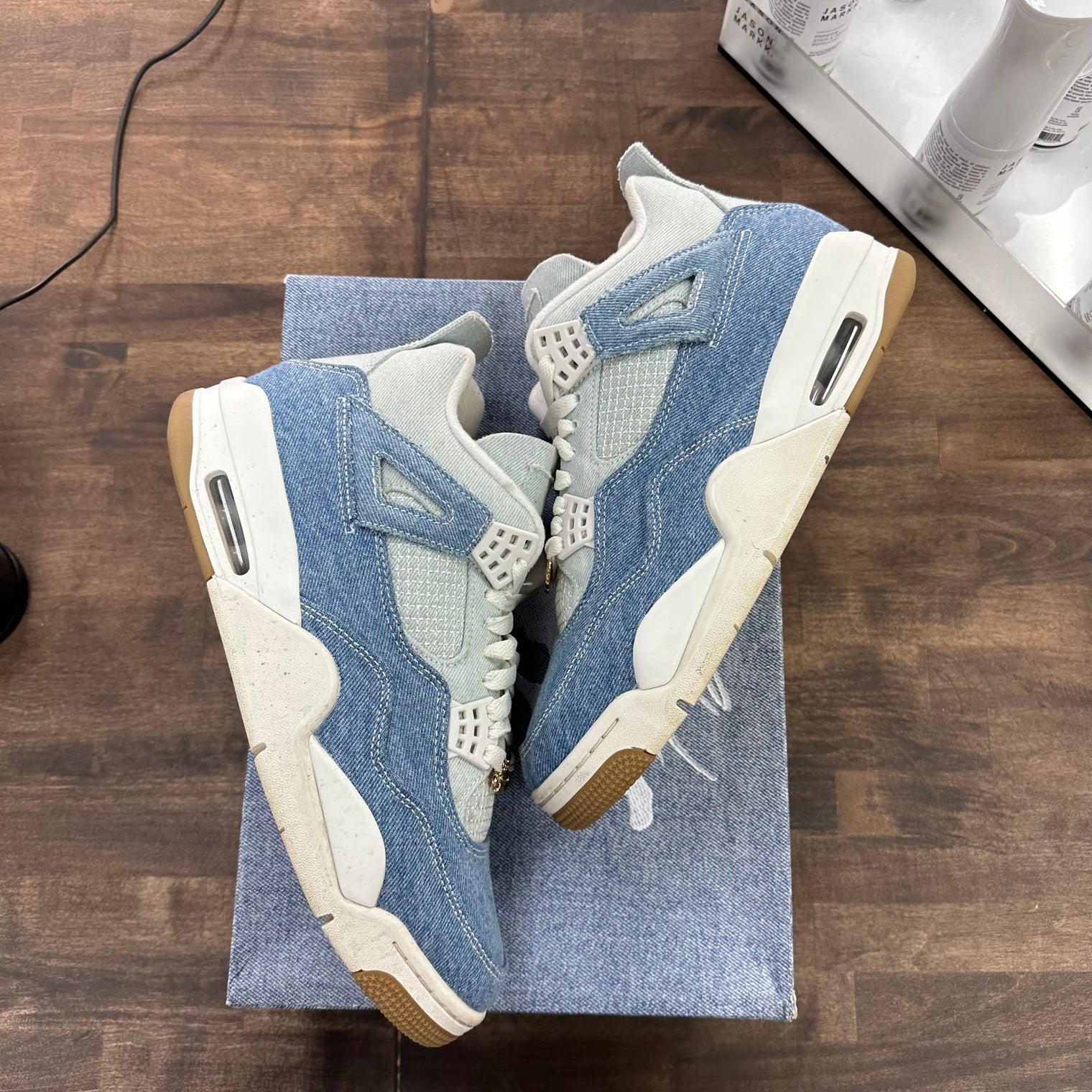 Denim Worn Blue Jordan 4 Retro TEX (W) (USED)