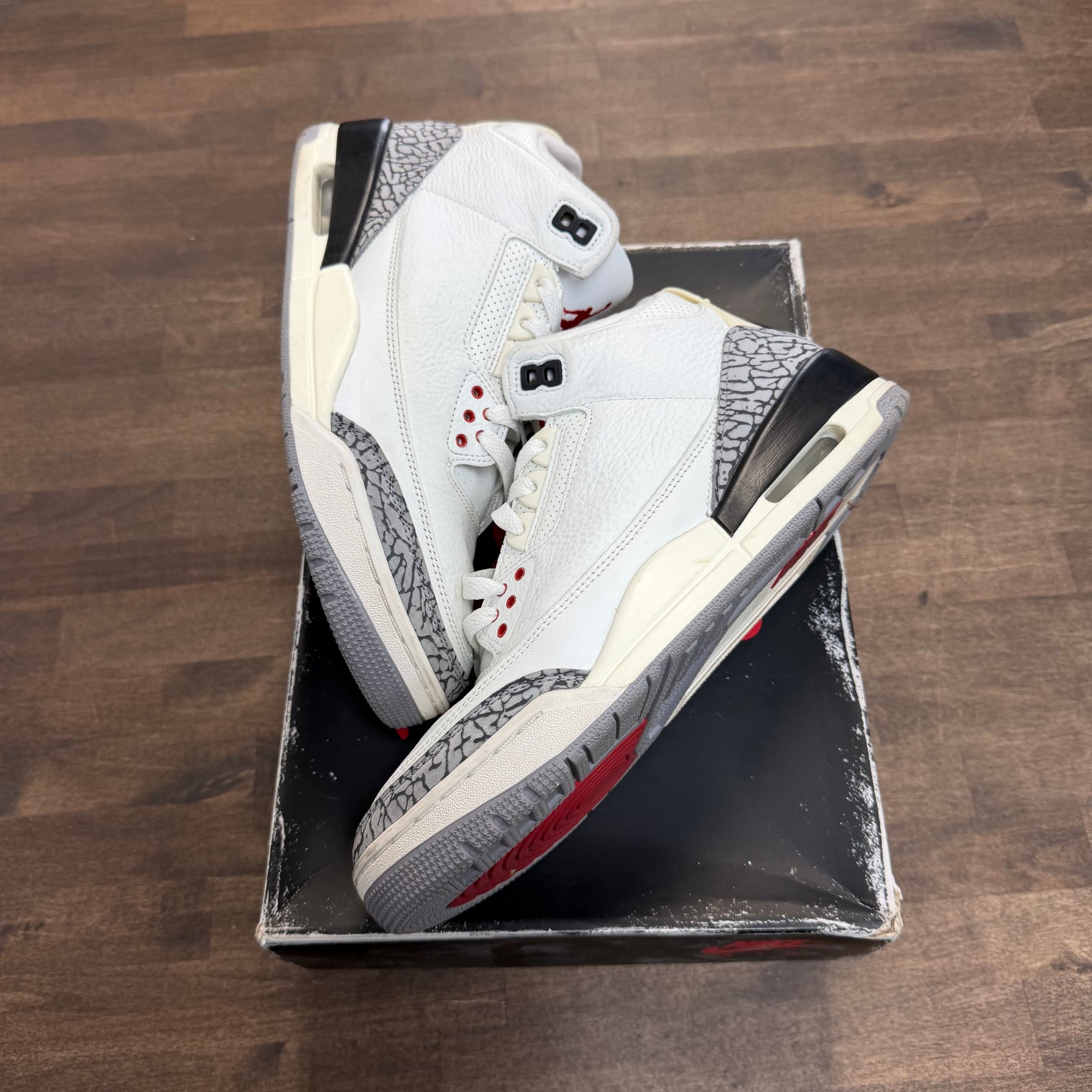 White Cement Jordan 3 Reimagined (USED)