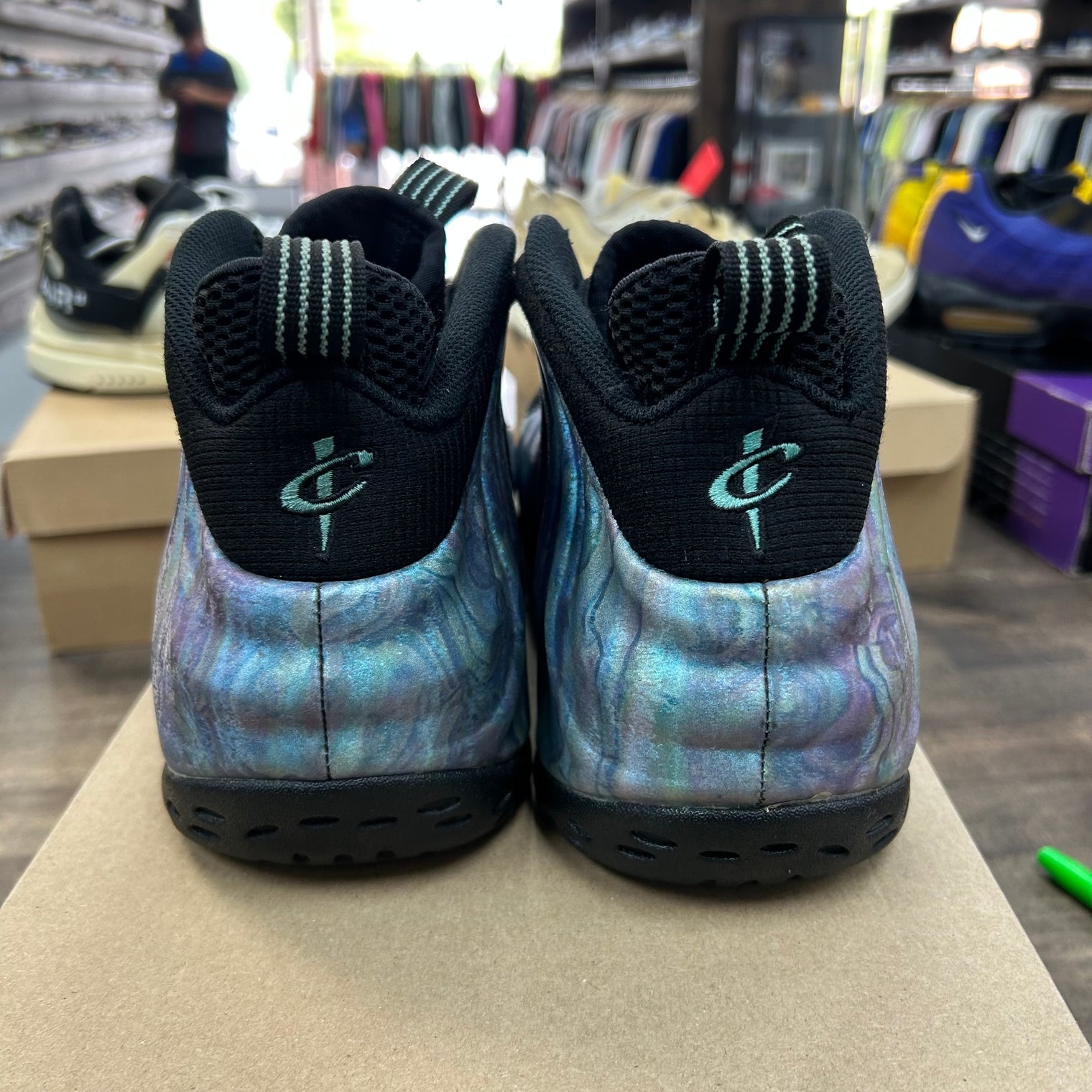 Abalone Air Foamposite One (USED, No Insoles, No Box)
