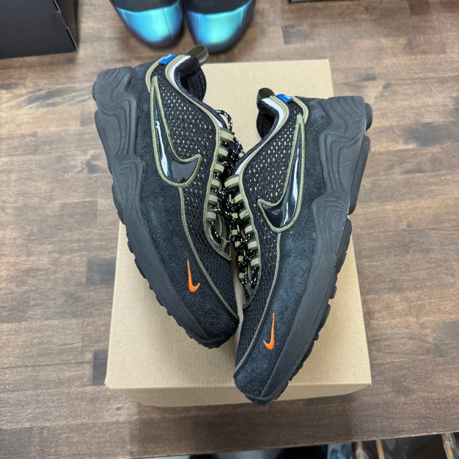 Undefeated Cargo Khaki Air Zoom Spiridon (USED, no box)