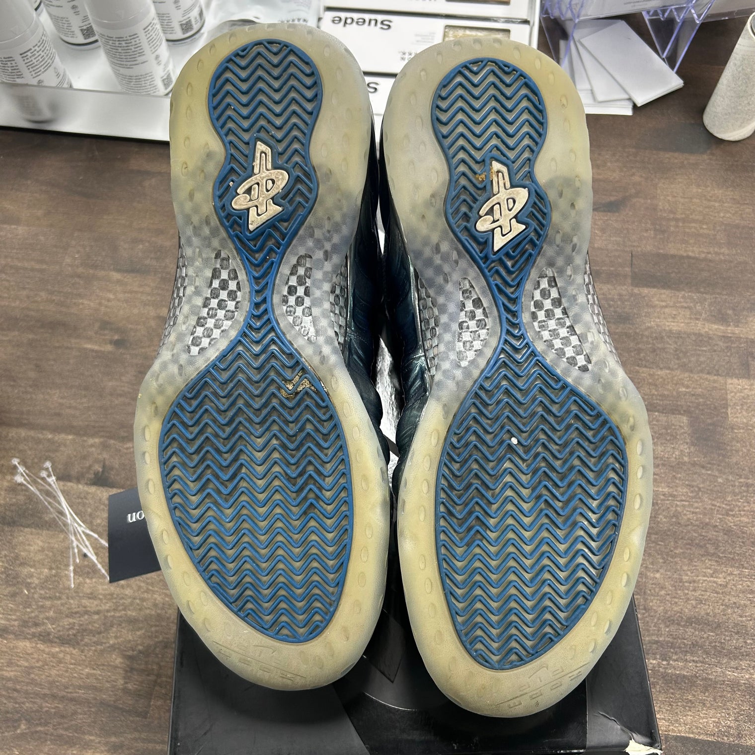 Blue Mirror Air Foamposite One (USED, No Insoles)