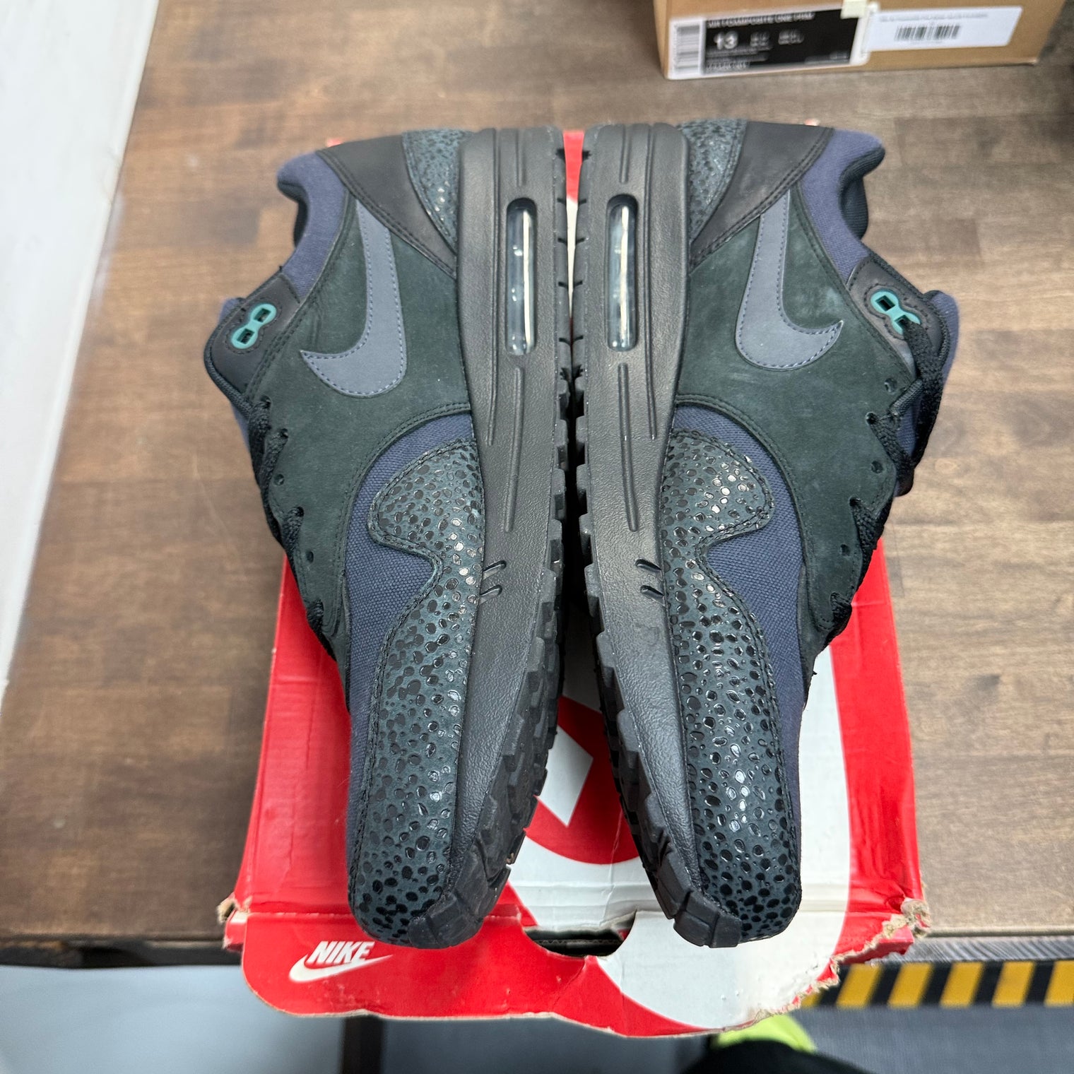 Nike Air Max 1 Black/Black-Bonsai (US 13) (USED)