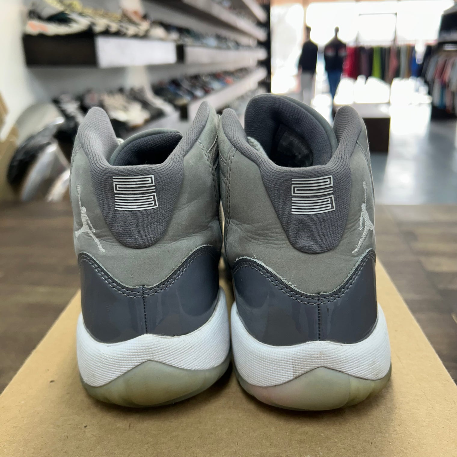 Jordan 11 Retro Cool Grey (GS) (2021) (US 5.5Y) (USED, No Box)