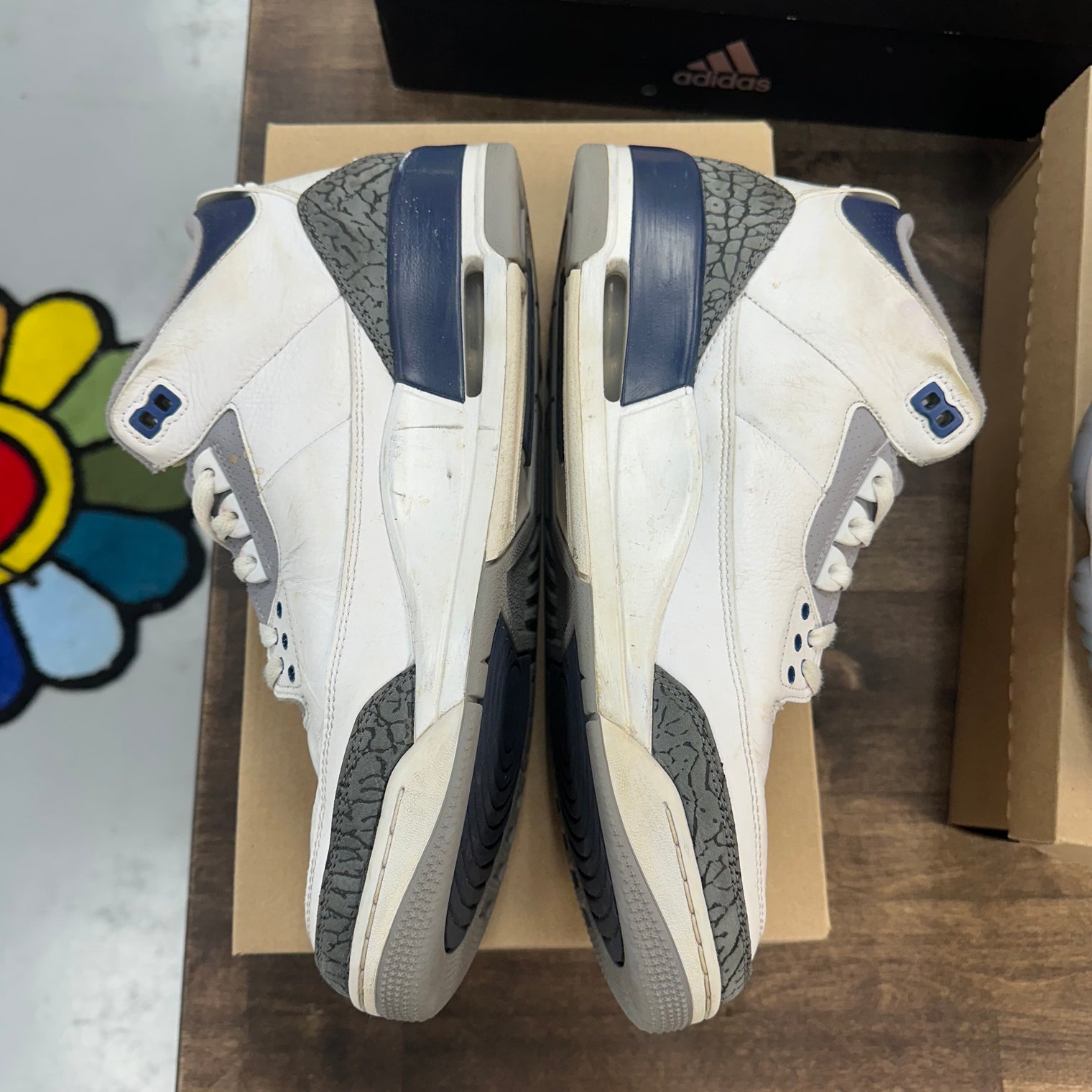 Midnight Navy Jordan 3 Retro (USED, No Box)