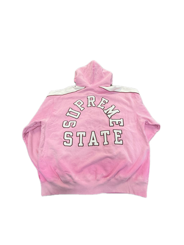 Supreme State Zip Up Sweatshirt Pink (Pre-Owned)