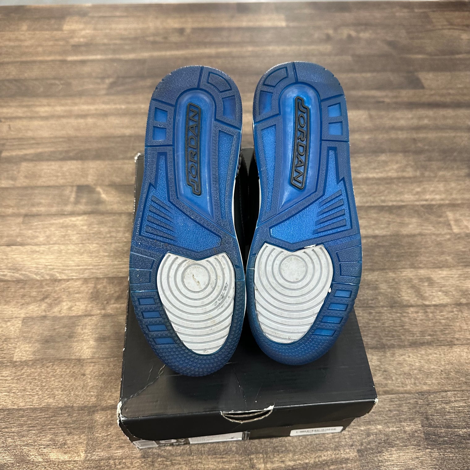 Sport Blue Jordan 3 Retro (GS) (USED, No Box)