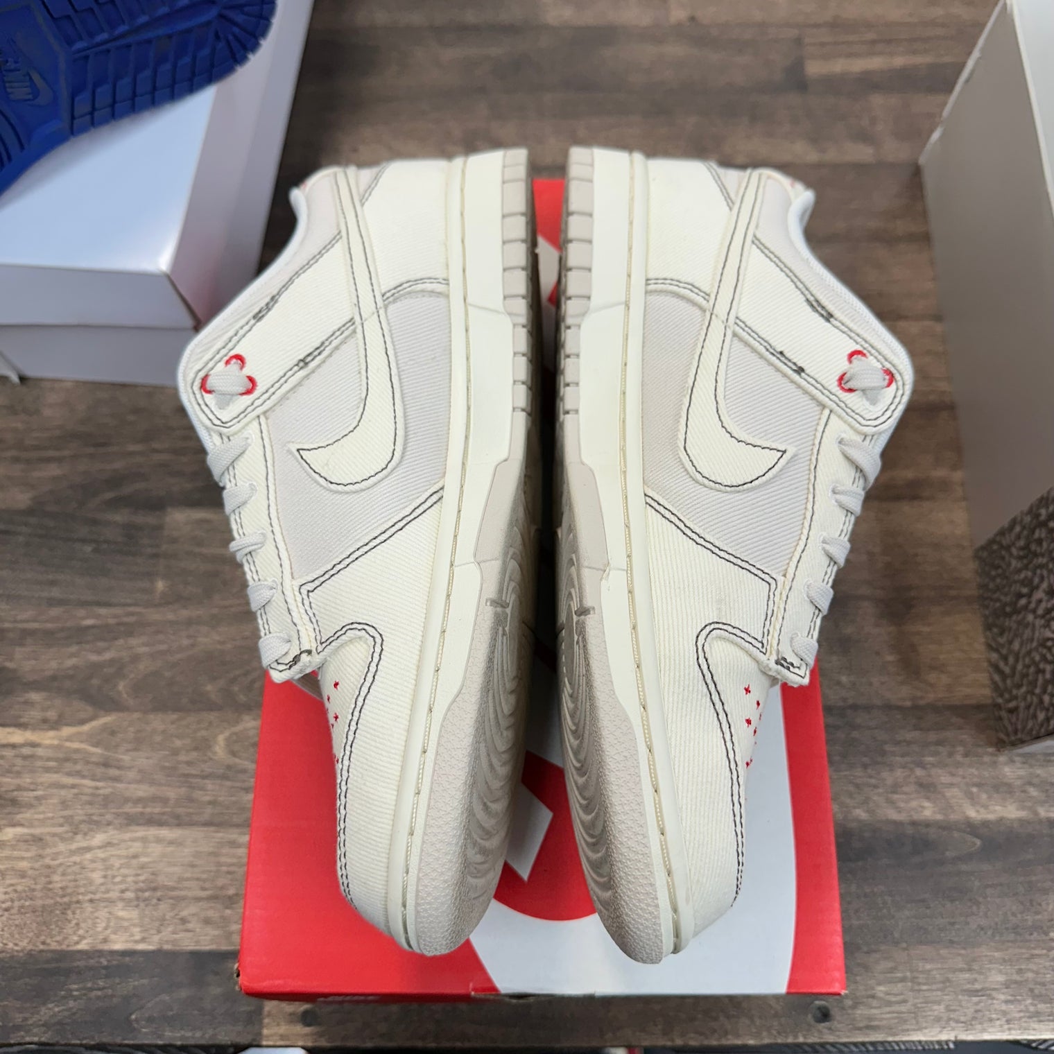 Light Orewood Brown Sashiko Dunk Low (USED, Replacement Box)